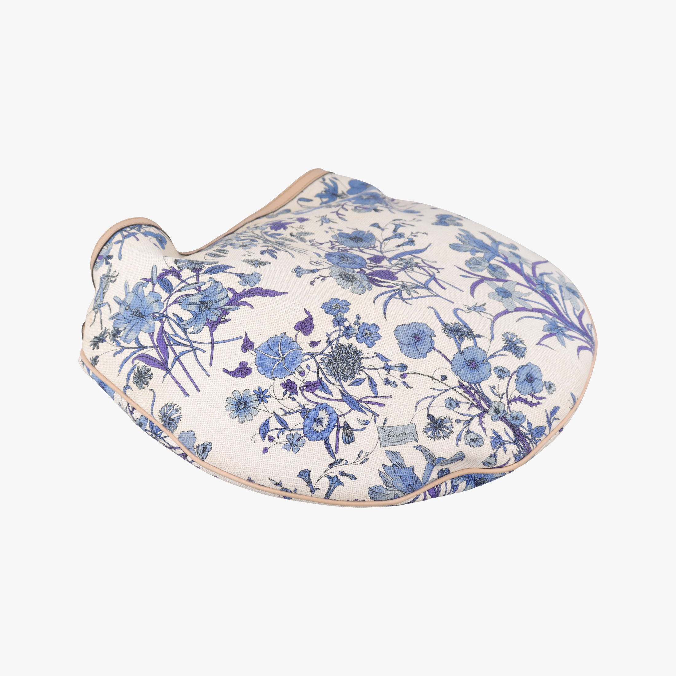 Flora Wave Hobo Blue ×l White Canvas×leather 170014 H0232046フローラ ウェーブ ホーボー ブルー×ホワイト キャンバス×レザー 170014 H0232046