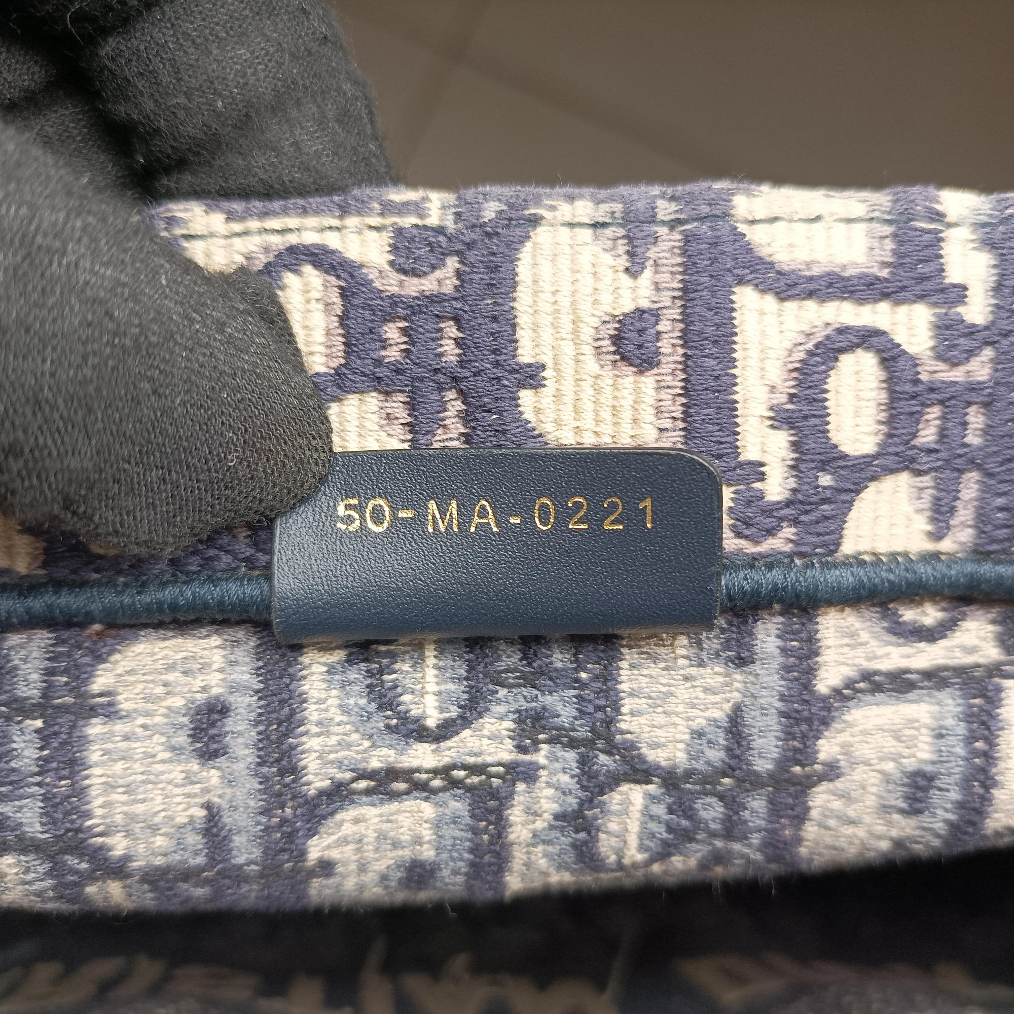 Book Tote Navy Jacquard 50-MA-0221 IC Chipブックトート ネイビー ジャガード 50-MA-0221 ICチップ