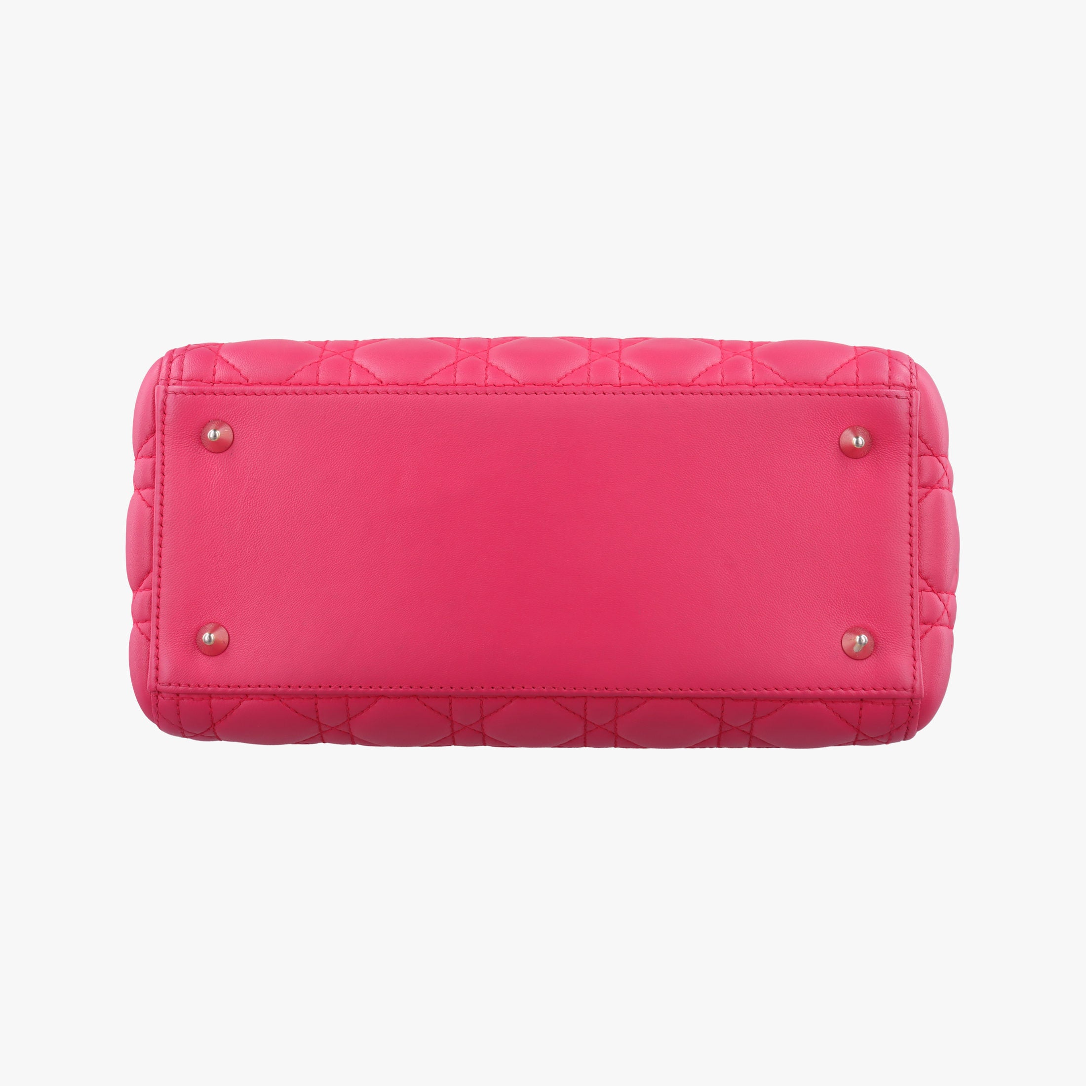 Lady Dior Rose lambskin 01-MA-0162レディディオール ローズ レッド ラムスキン 01-MA-0162