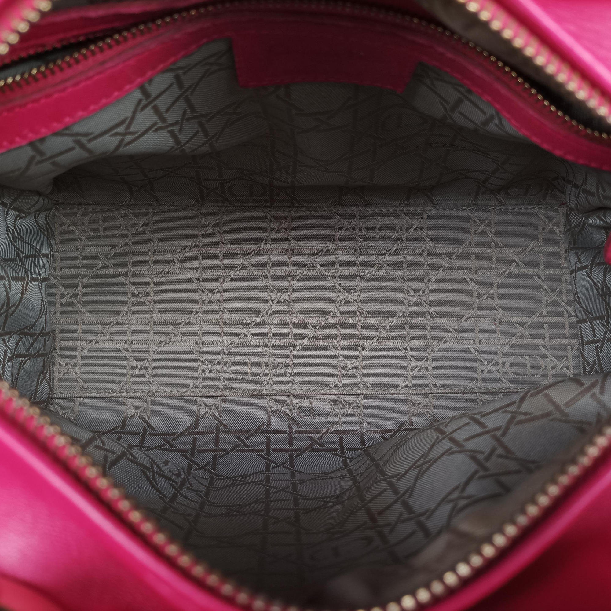 Lady Dior Rose lambskin 01-MA-0162レディディオール ローズ レッド ラムスキン 01-MA-0162