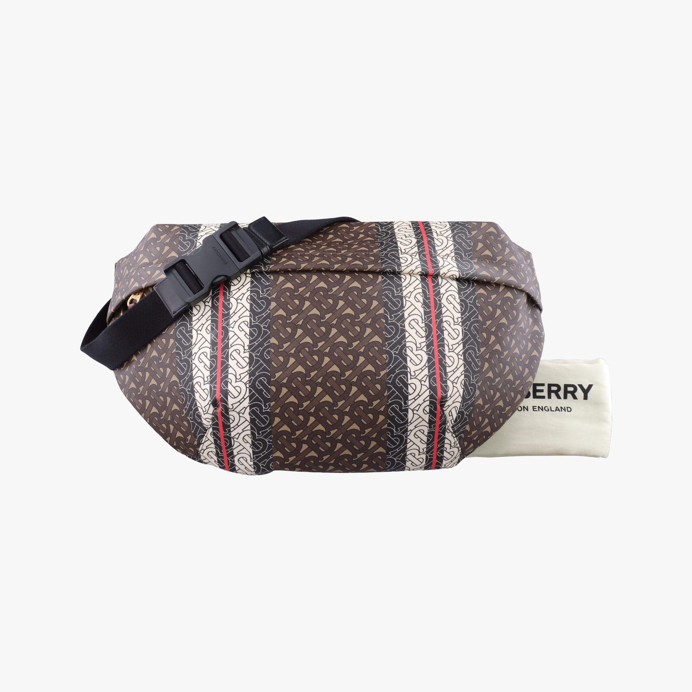 Monogram Stripe Brown×Multicolour PVC coated canvas x leather ITSAMSRL3335CAMモノグラムストライプ ブラウン×マルチカラー PVCコーティングキャンバス×レザー ITSAMSRL3335CAM
