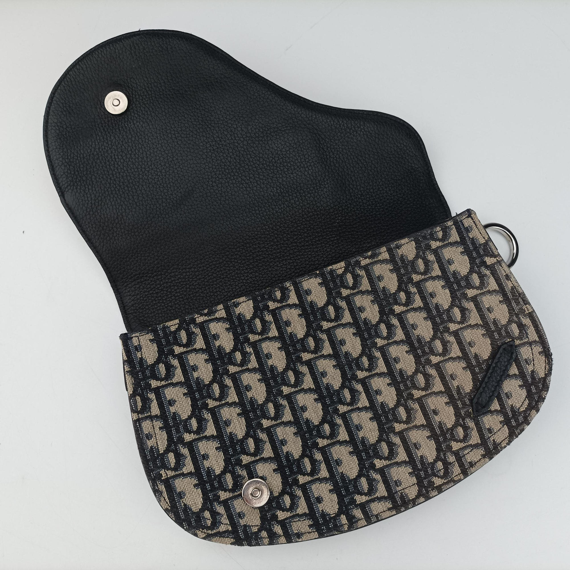 Saddle Pouch Navy×Black Jacquard 07-BO-0270サドル ポーチ ネイビー×ブラック ジャガード 07-BO-0270