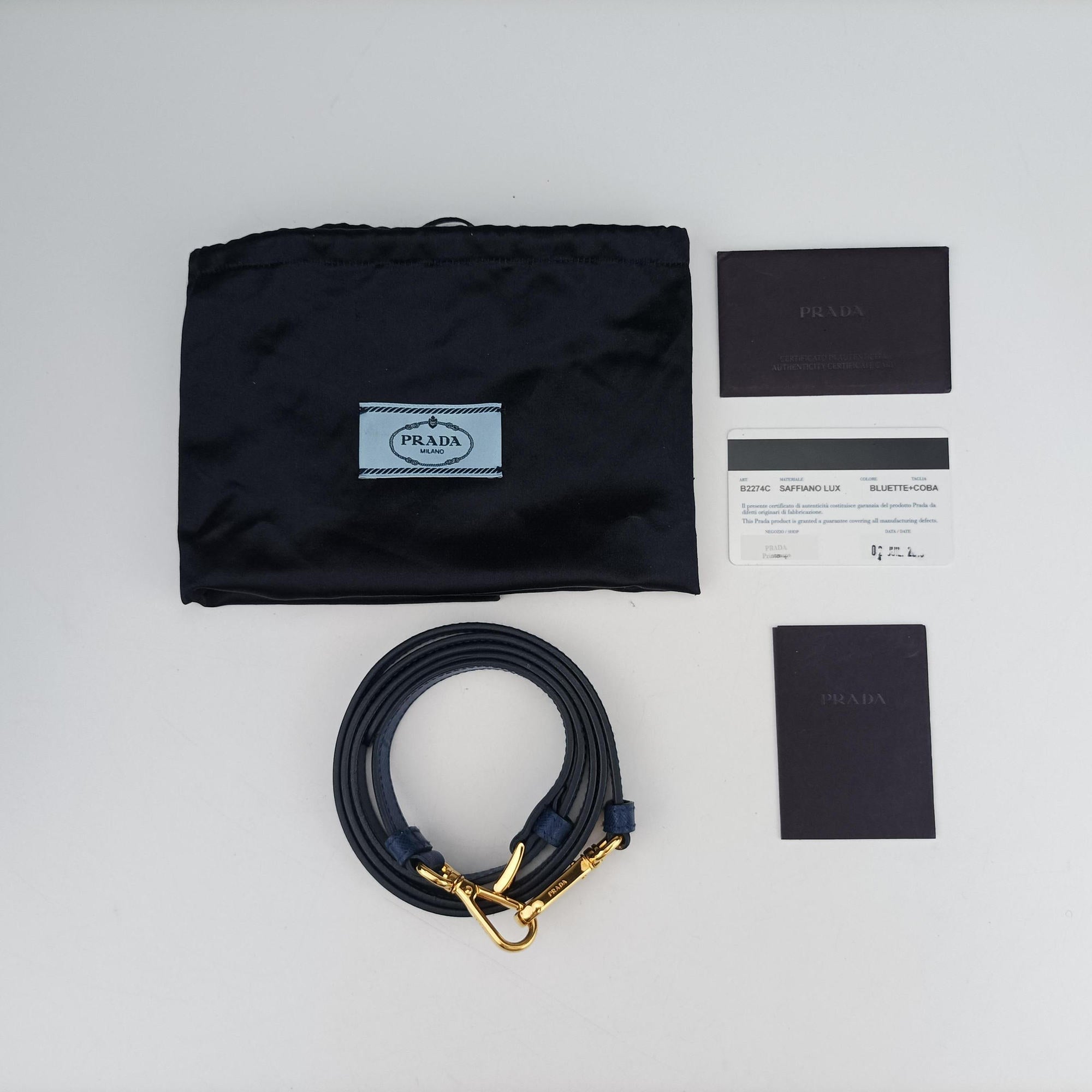 Galleria Blue×Navy SAFFIANO Leather B2274C 180ガレリア ブルー×ネイビー サフィアーノレザー B2274C 180