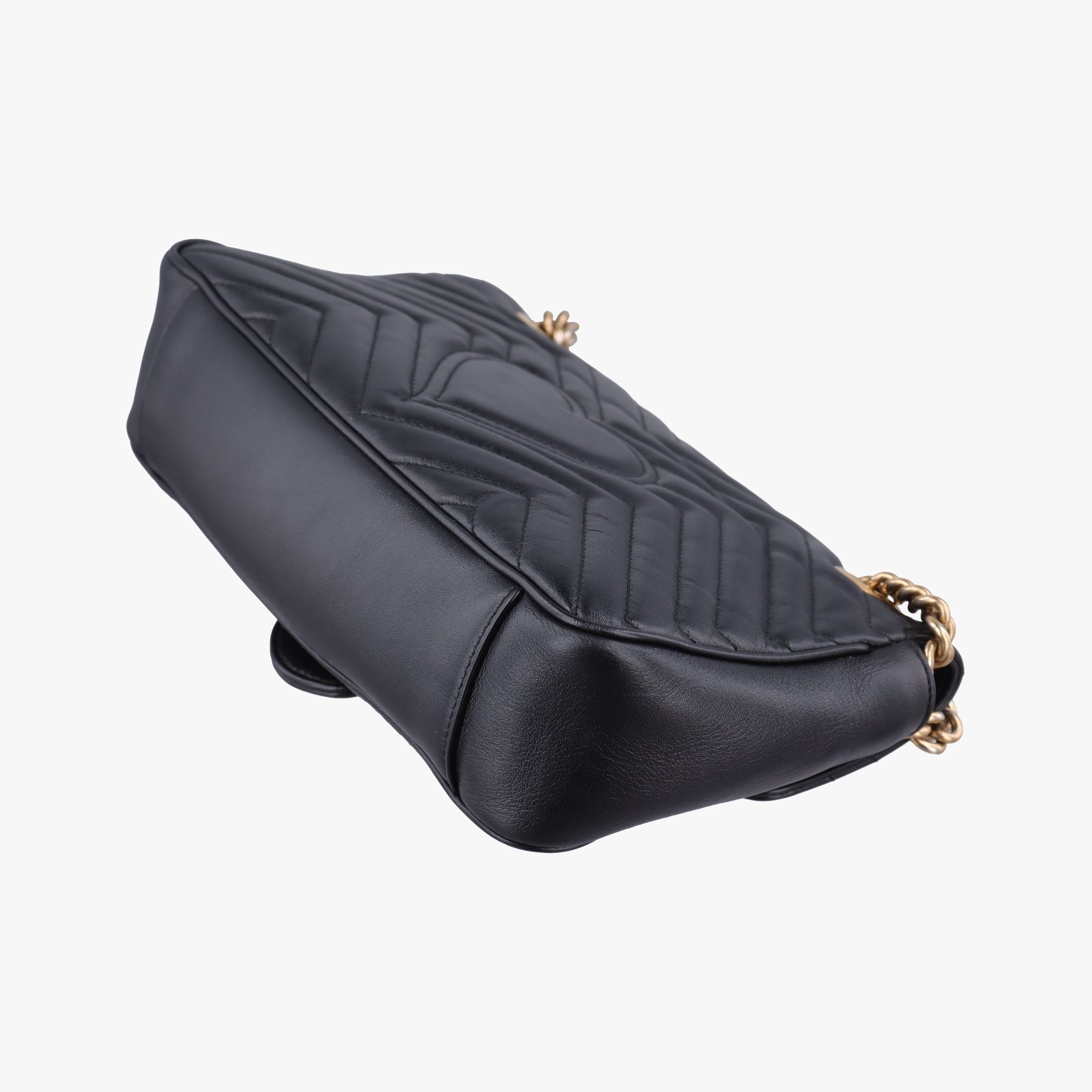 GG Marmont Black Leather 443497 D028585851GGマーモント ブラック レザー 443497 D028585851