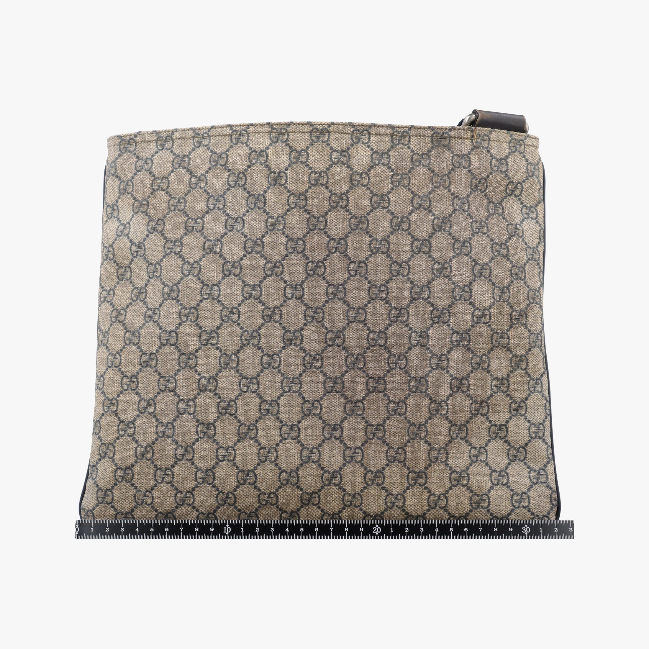GG Plus GG Supreme Beige×Navy PVC coated canvas×Leather 201446 Lot number unknownGGプラス GGスプリーム ベージュ×ネイビー PVCコーティングキャンバス×レザー 201446 製番不明
