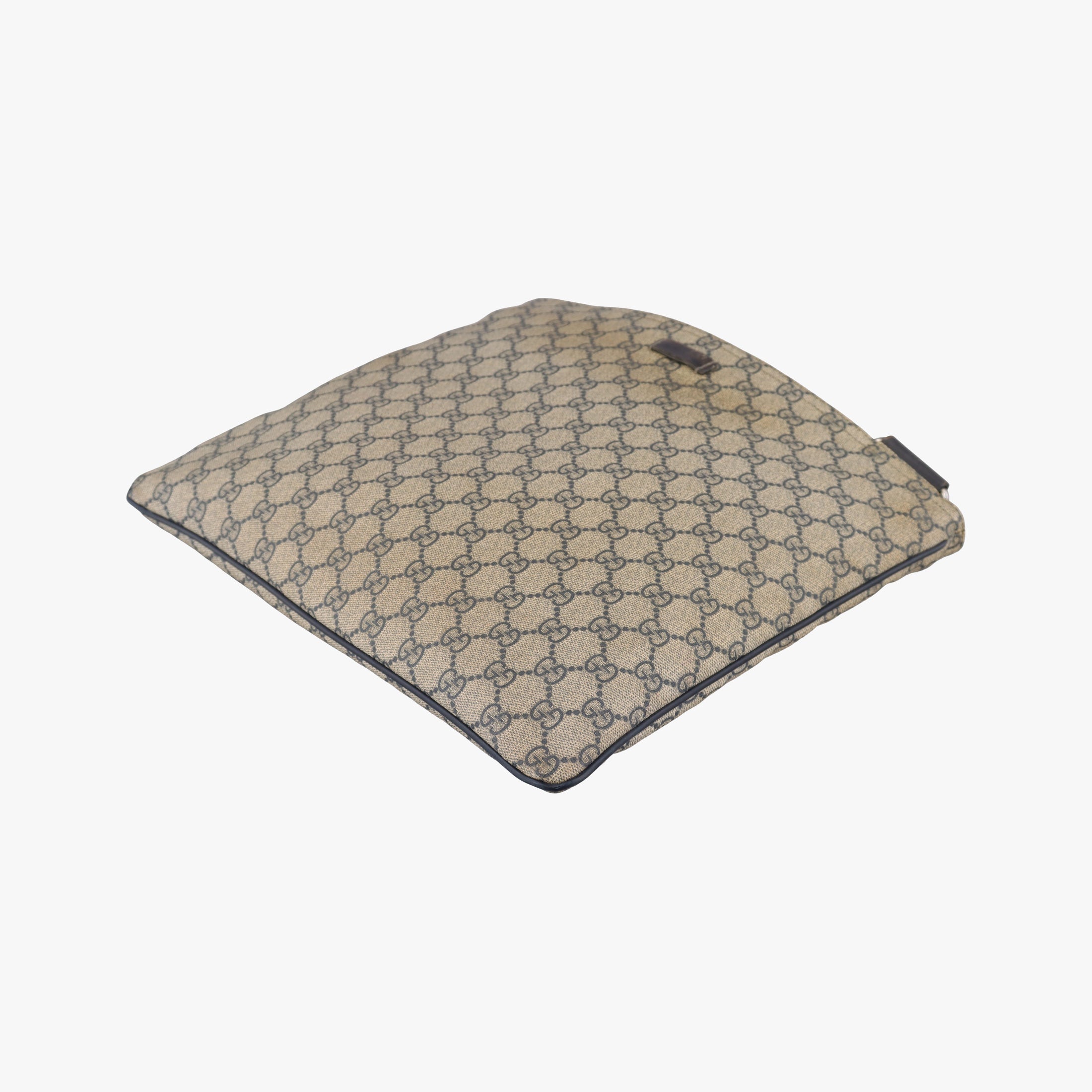 GG Plus GG Supreme Beige×Navy PVC coated canvas×Leather 201446 Lot number unknownGGプラス GGスプリーム ベージュ×ネイビー PVCコーティングキャンバス×レザー 201446 製番不明