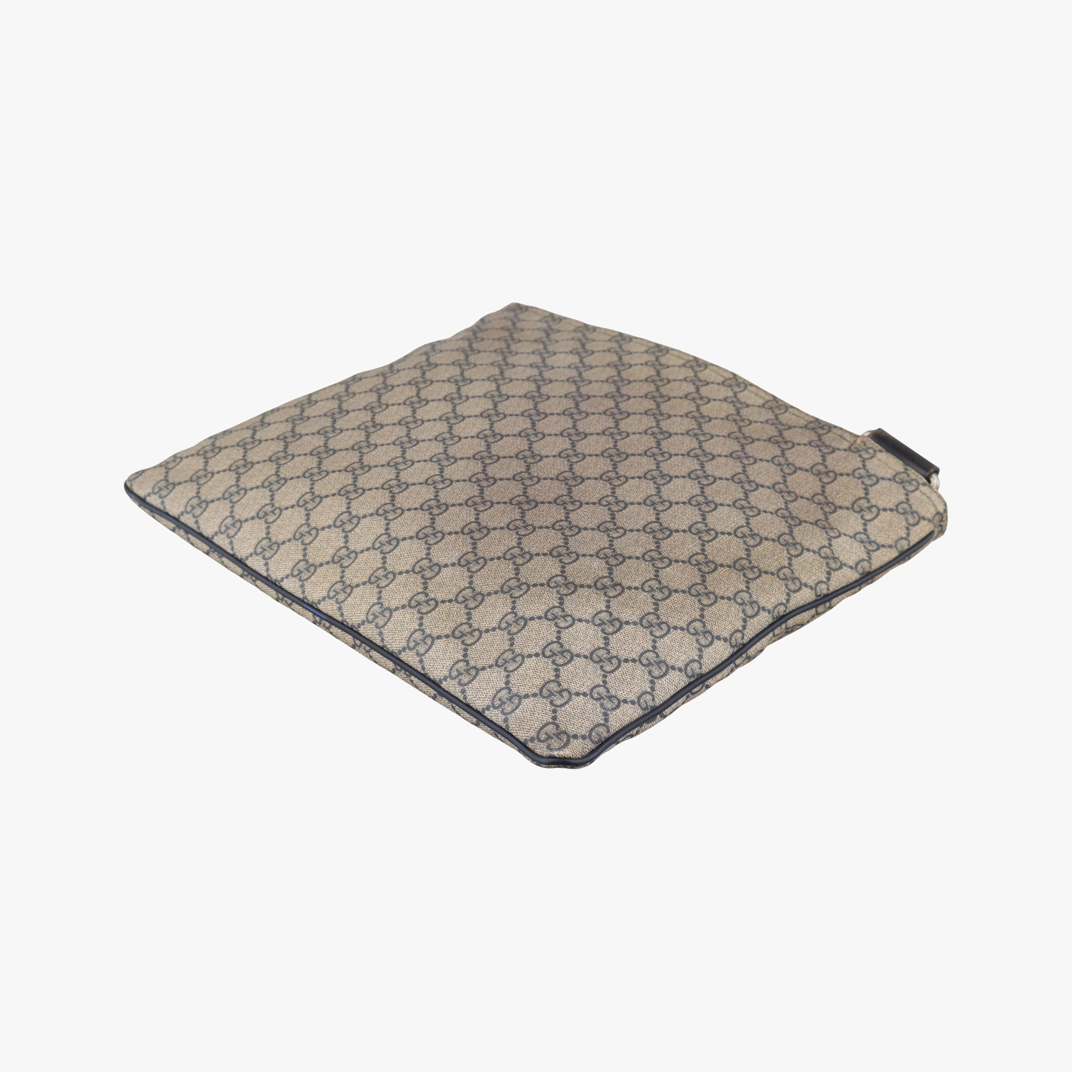 GG Plus GG Supreme Beige×Navy PVC coated canvas×Leather 201446 Lot number unknownGGプラス GGスプリーム ベージュ×ネイビー PVCコーティングキャンバス×レザー 201446 製番不明