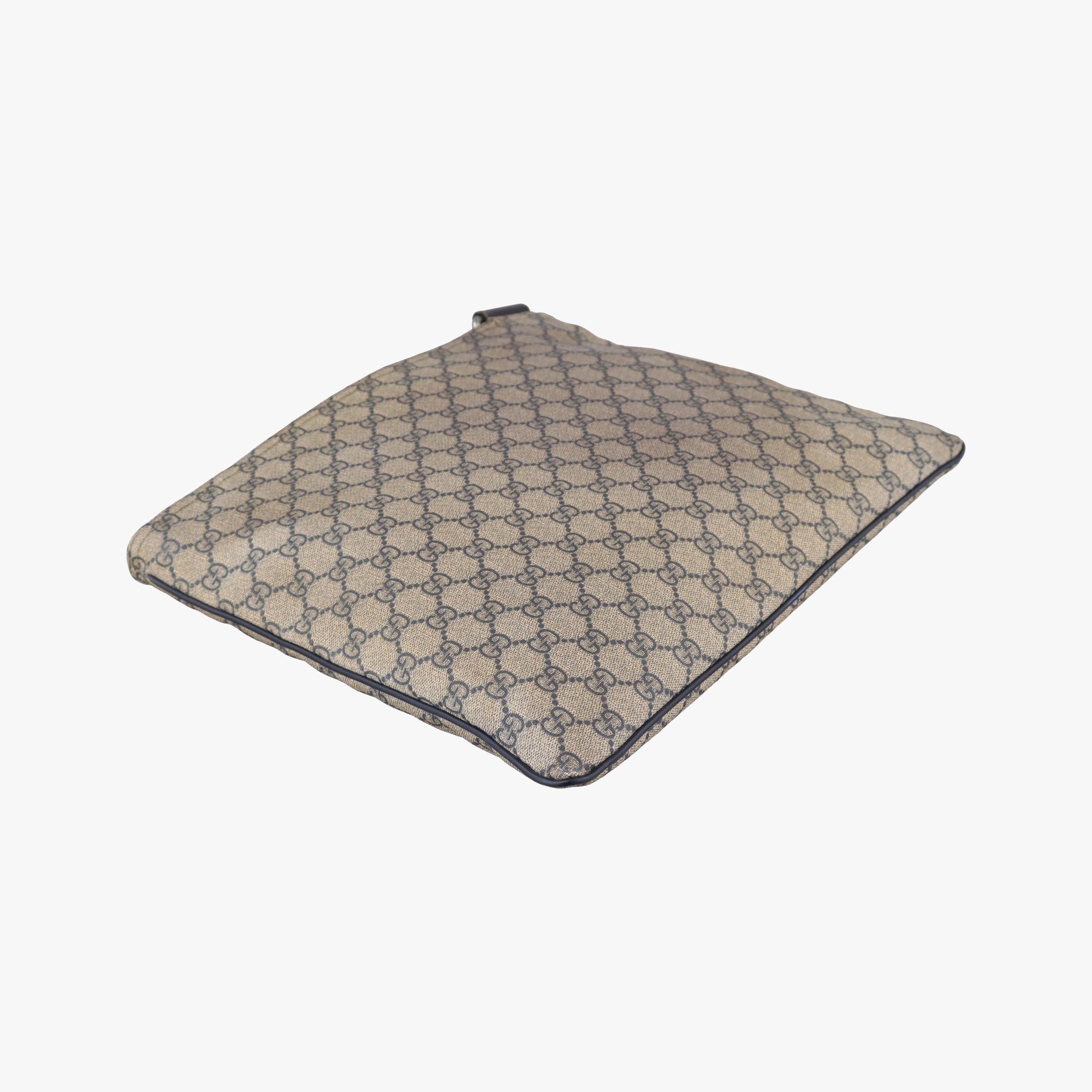 GG Plus GG Supreme Beige×Navy PVC coated canvas×Leather 201446 Lot number unknownGGプラス GGスプリーム ベージュ×ネイビー PVCコーティングキャンバス×レザー 201446 製番不明