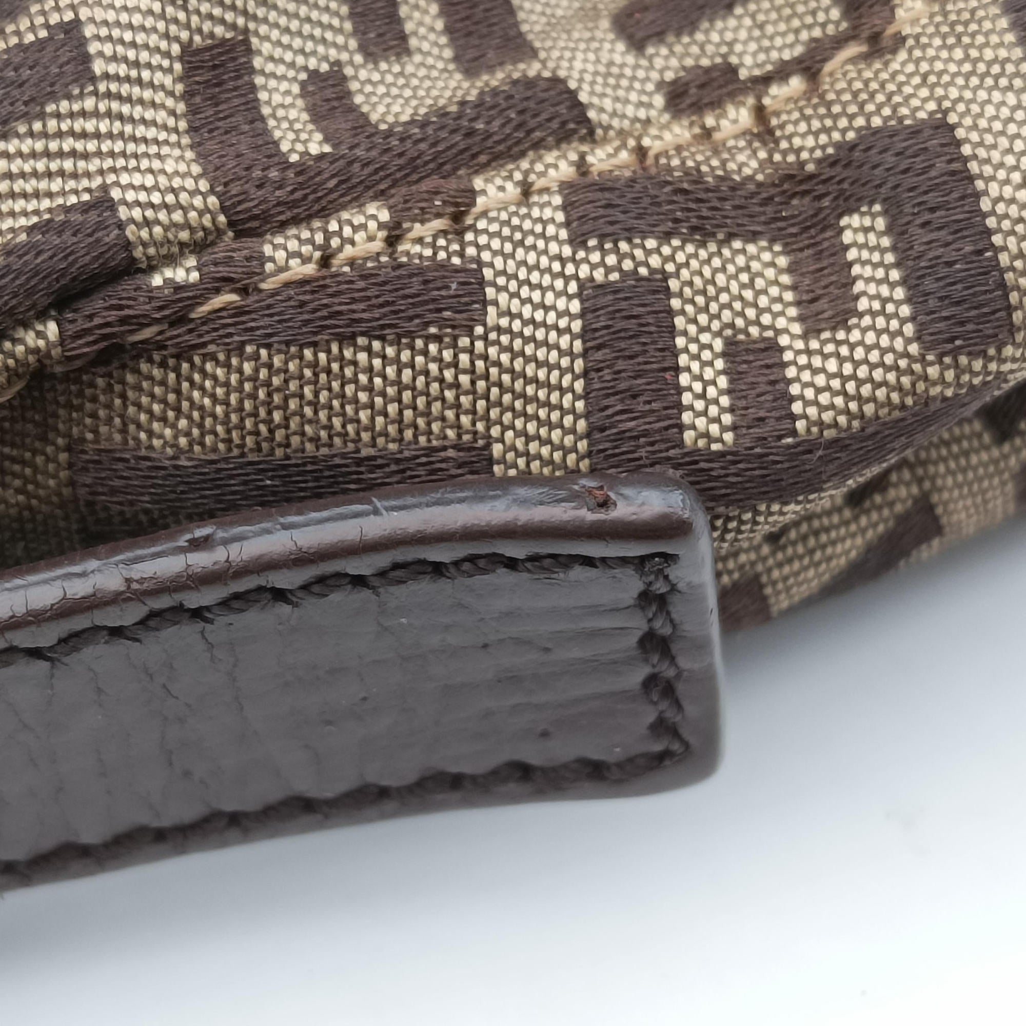 Baguette Zucchino Brown canvasxLeather 8BR01 2288-8BR01-TN9-079マンマバケット ズッキーノ柄 ブラウン キャンバス xレザー 8BR01 2288-8BR01-TN9-079