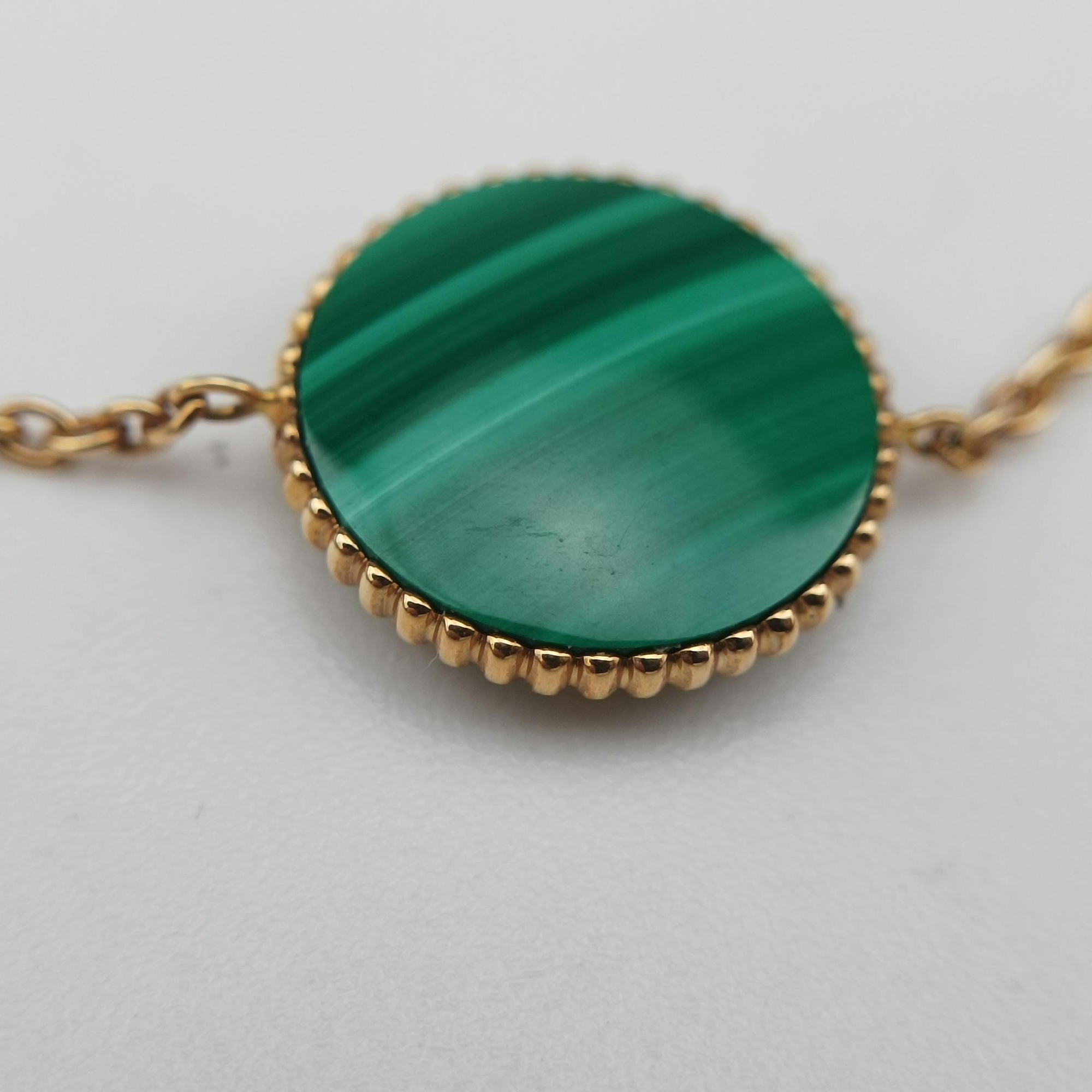 Rose des Vents medallion Golden×Green AU750 105362ローズデヴァン メダリオン ゴールド×グリーン AU750 105362