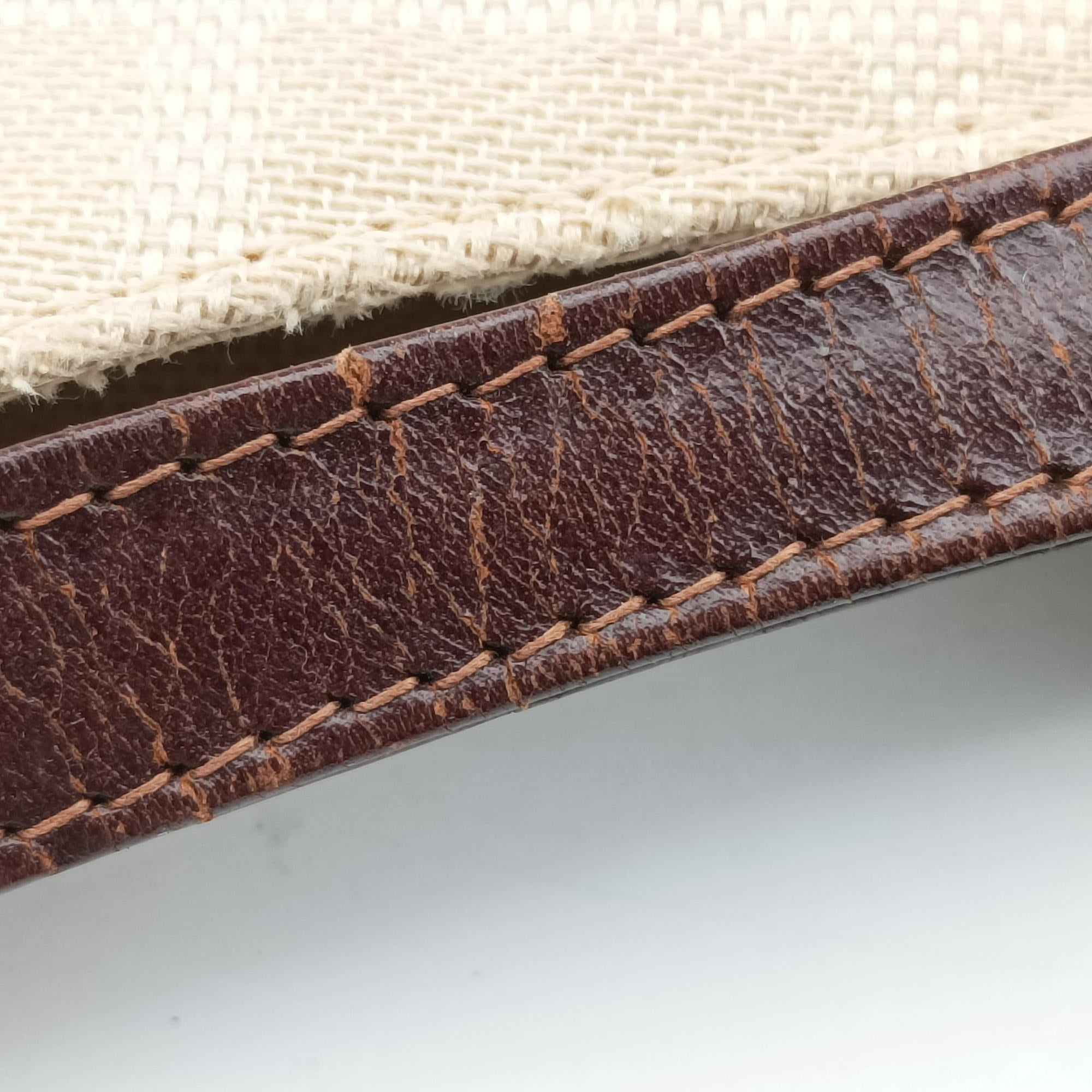 Mamma Baguette Beige × Brown canvas×leather 091611 0916115 1002マンマバケット ベージュ × ブラウン キャンバス×レザー 091611 0916115 1002