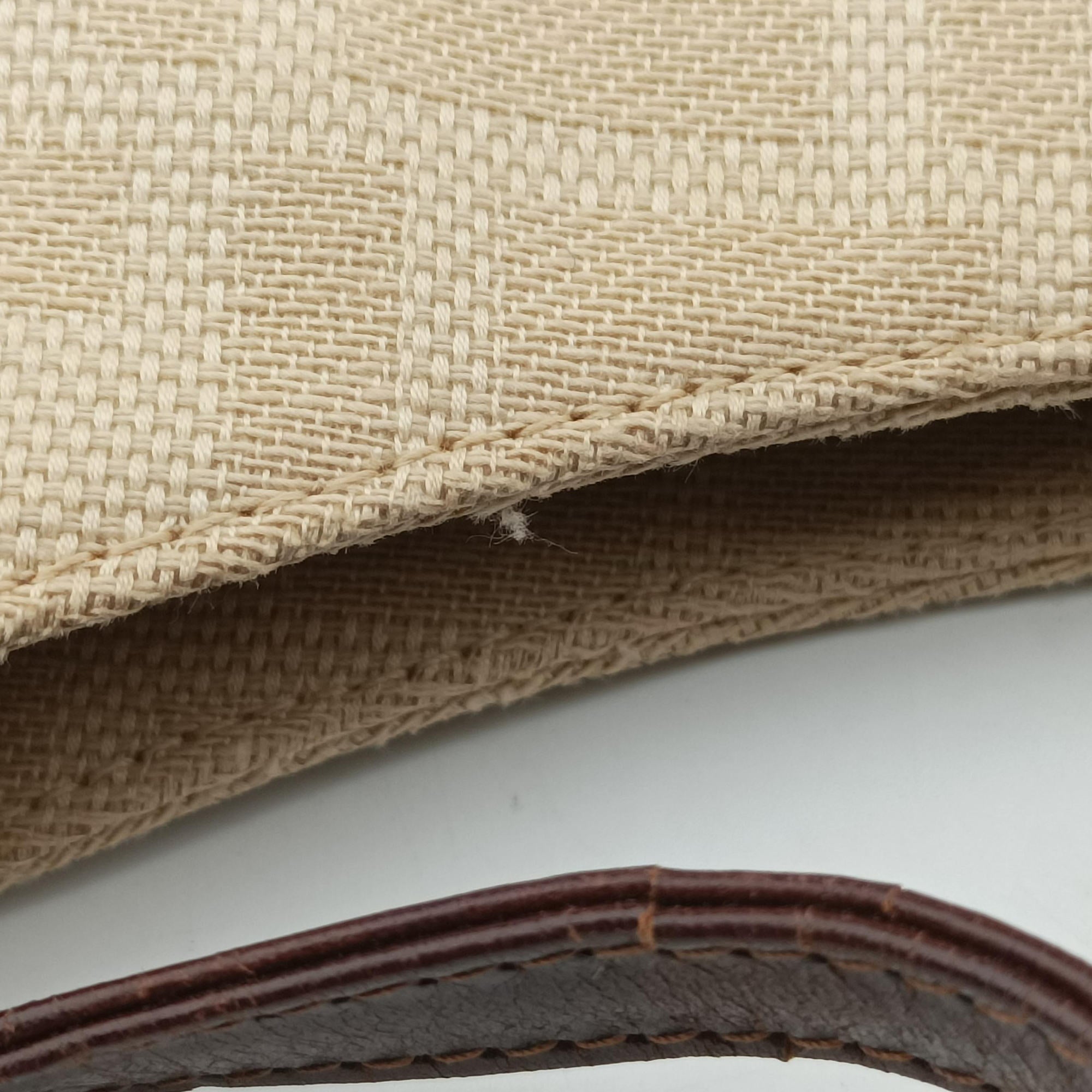 Mamma Baguette Beige × Brown canvas×leather 091611 0916115 1002マンマバケット ベージュ × ブラウン キャンバス×レザー 091611 0916115 1002