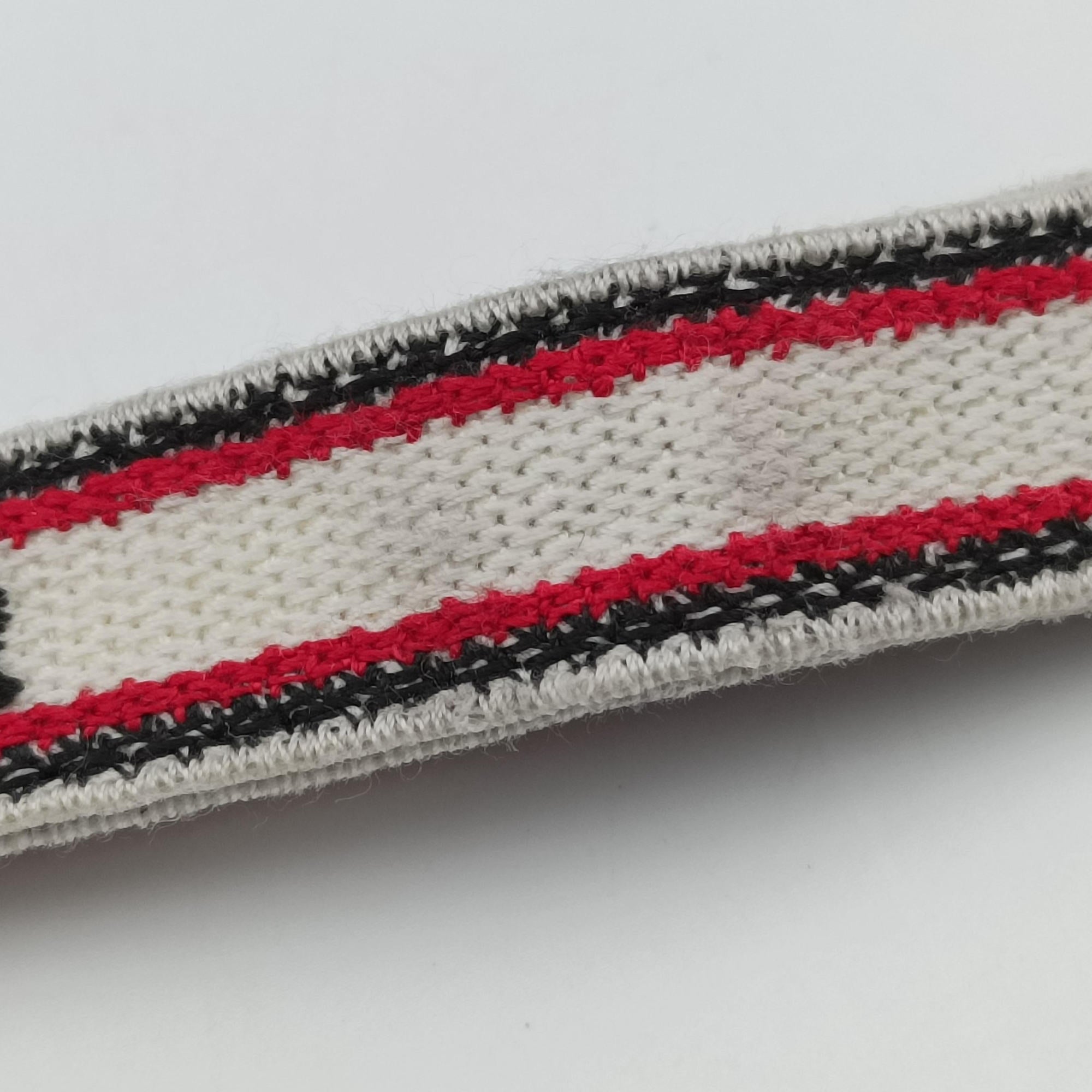 Travel Black × white × red jacquard canvas 50-MA-0251 トラベル ブラック × ホワイト × レッド ジャガードキャンバス 50-MA-0251