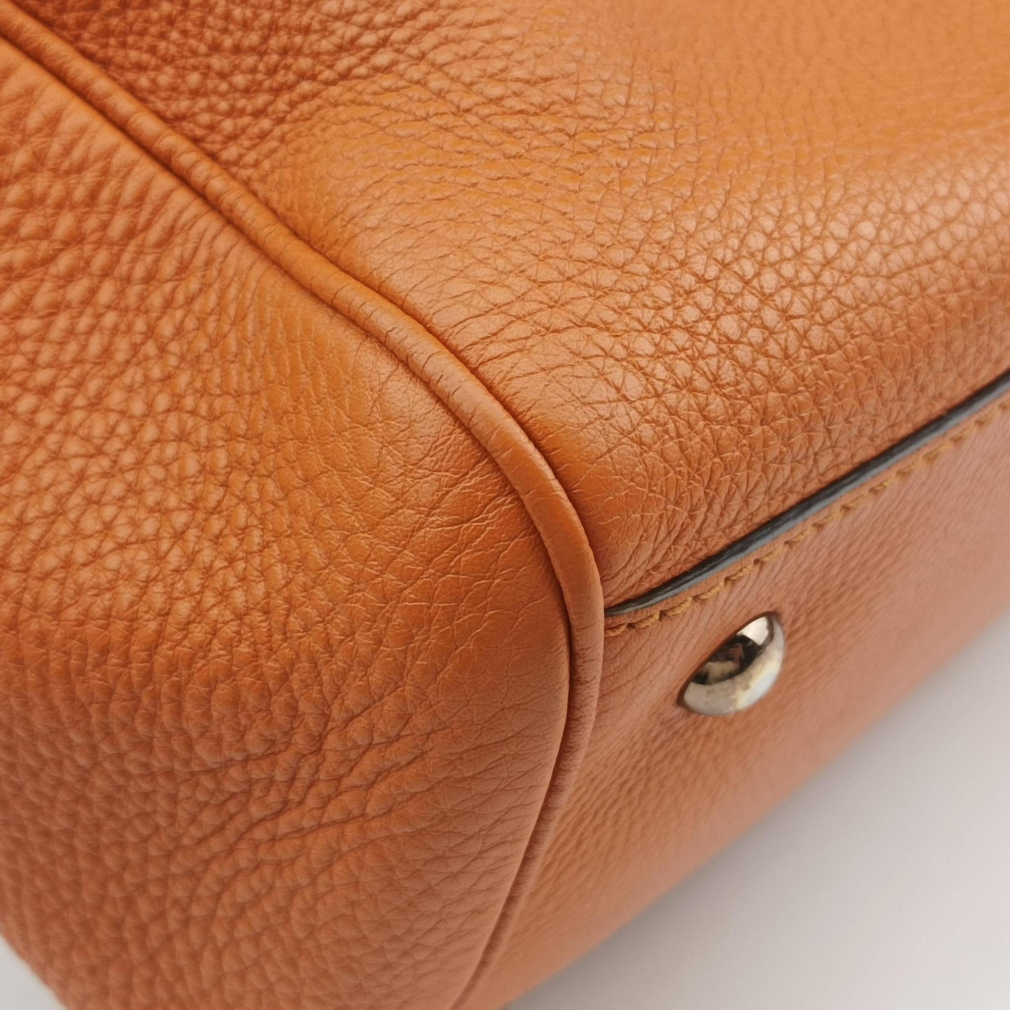 Bamboo Shopper Orange Leather 323660 H015887873バンブーショッパー オレンジ レザー 323660 H015887873