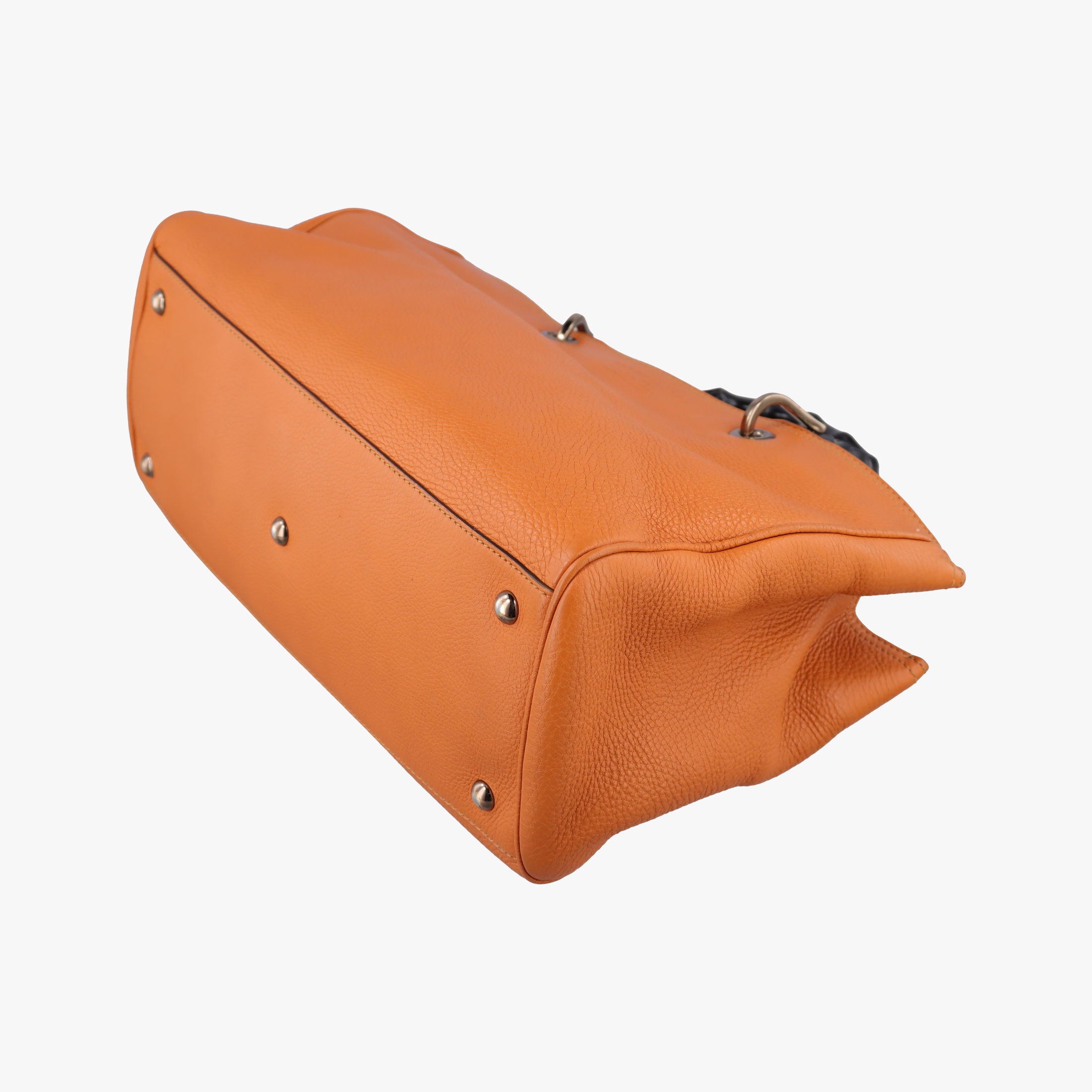 Bamboo Shopper Orange Leather 323660 H015887873バンブーショッパー オレンジ レザー 323660 H015887873