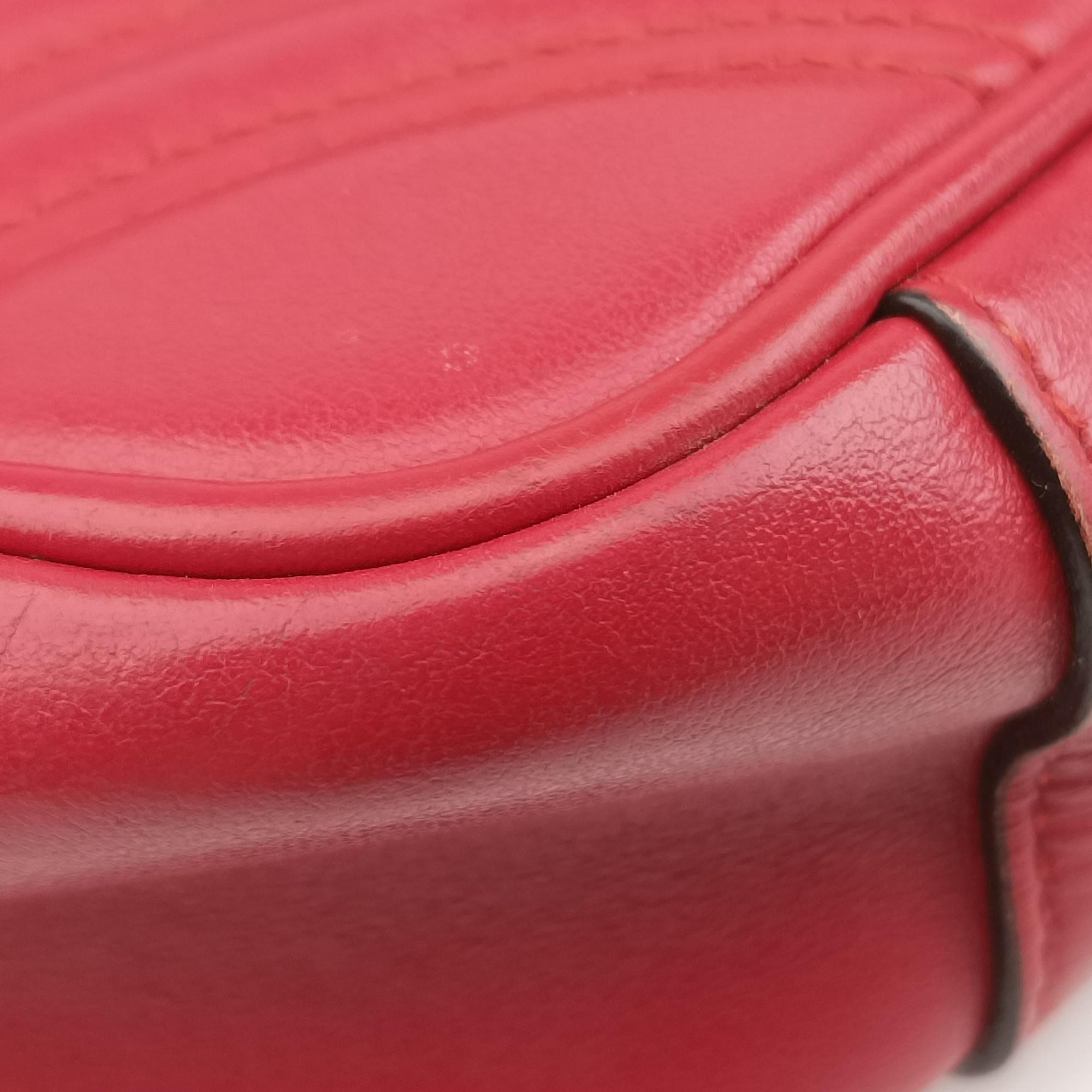 GG Marmont Red Leather 443497 F024406431GGマーモント レッド レザー 443497 F024406431
