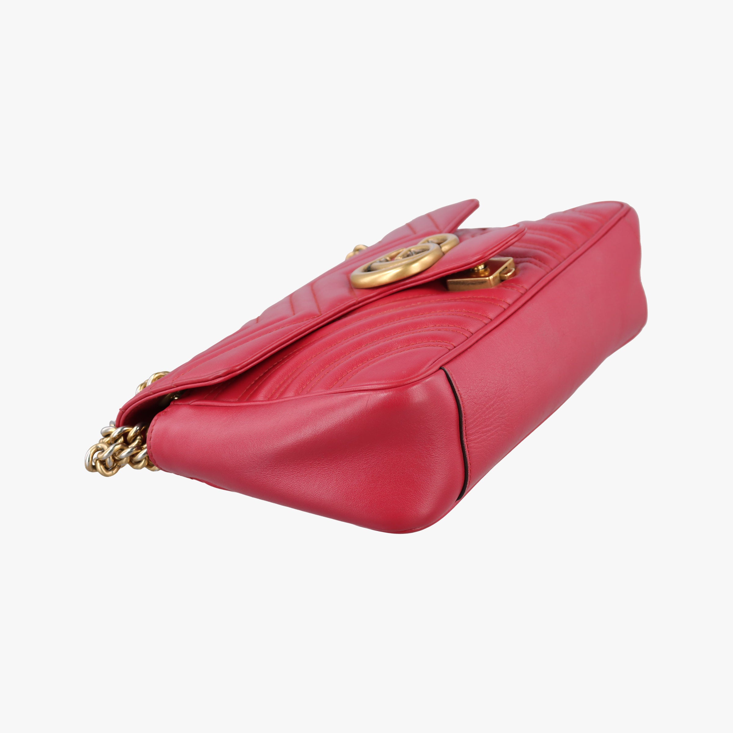 GG Marmont Red Leather 443497 F024406431GGマーモント レッド レザー 443497 F024406431