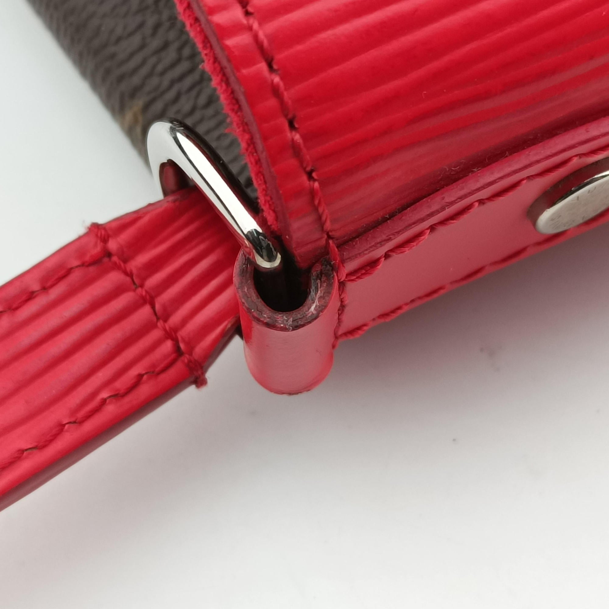 SAINT MICHEL Brown×COQUELICOT Monogram Canvas×epi M44031 CA4107サンミシェル モノグラム/ブラウン×コクリコ モノグラムキャンバス×エピ M44031 CA4107