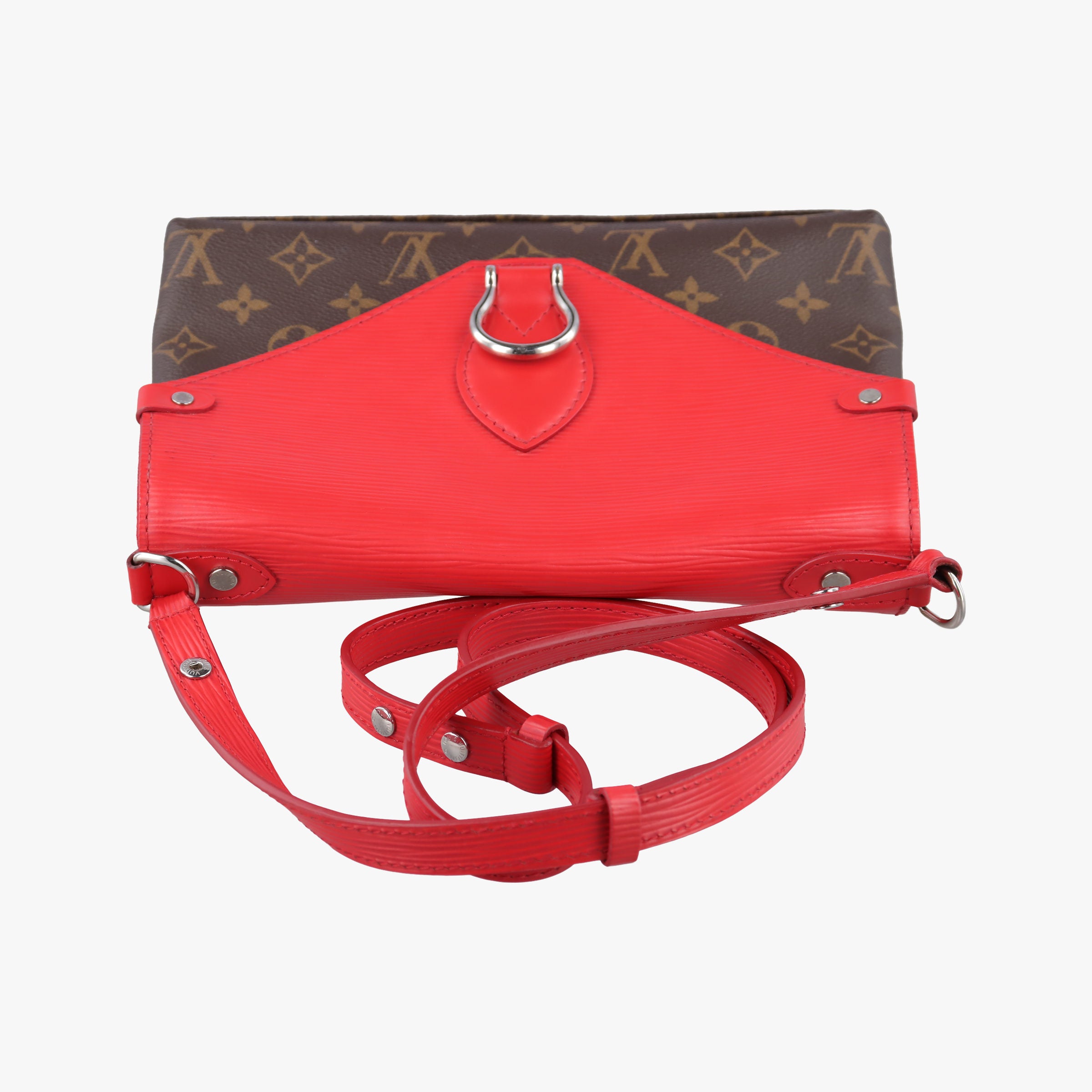 SAINT MICHEL Brown×COQUELICOT Monogram Canvas×epi M44031 CA4107サンミシェル モノグラム/ブラウン×コクリコ モノグラムキャンバス×エピ M44031 CA4107