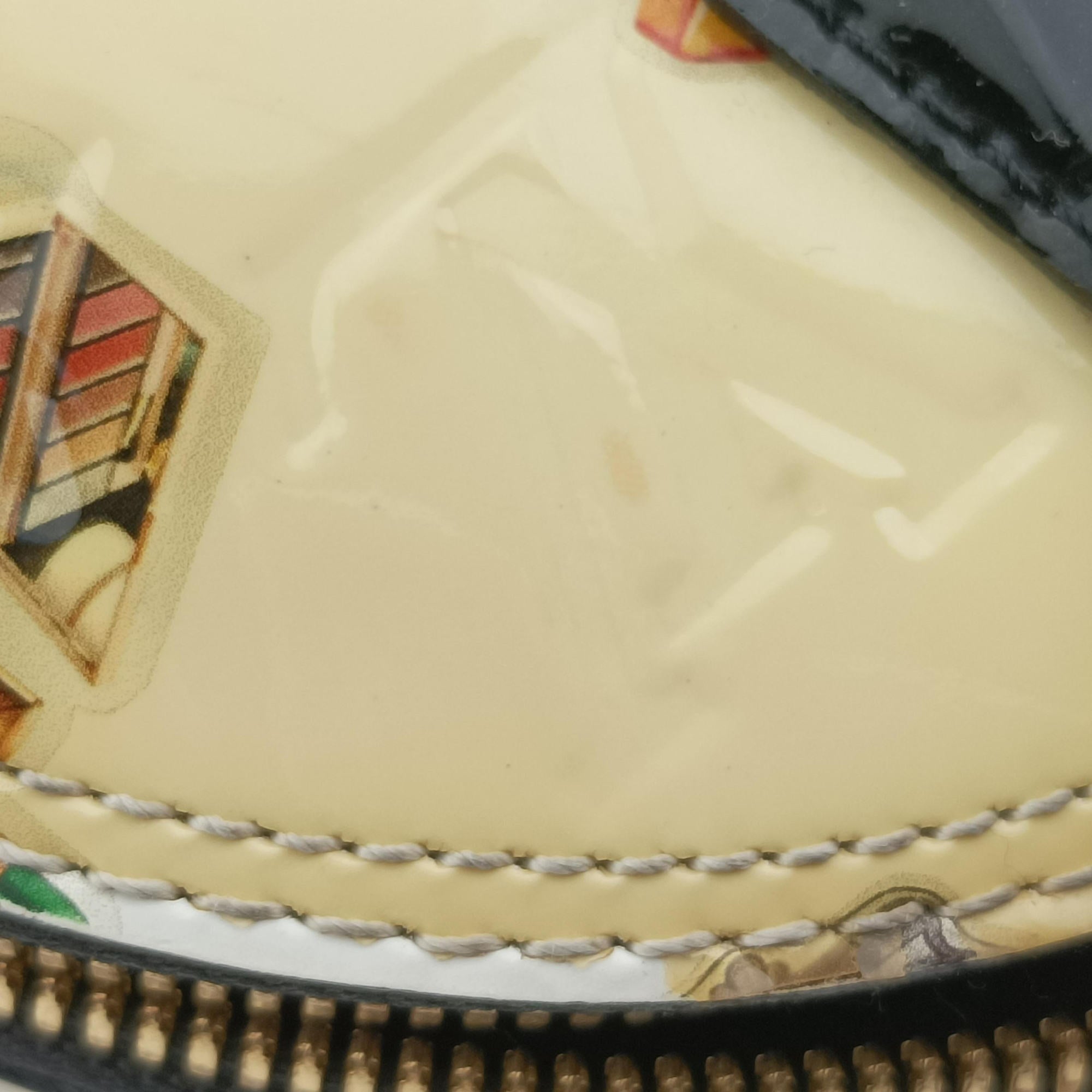 Nicolas Squiere Sticker Alma BB Ivory×black×multi Vernis M50419 SN1135ステッカーズ アルマBB アイボリー×ブラック×マルチ ヴェルニ M50419 SN1135
