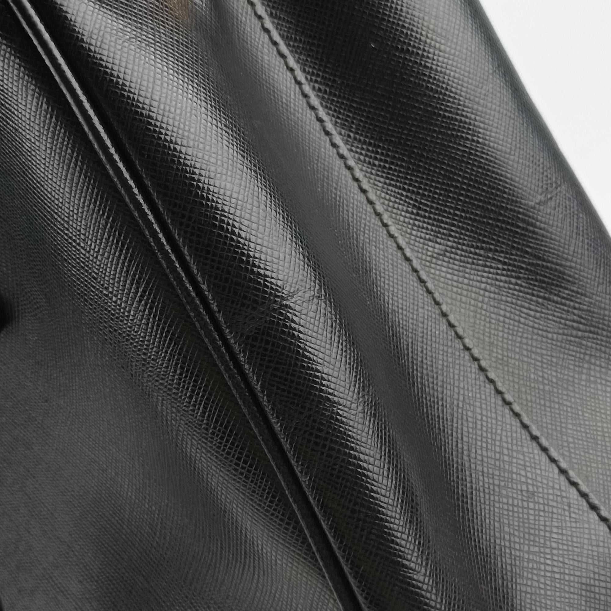 Galleria Black SAFFIANO Leather BN2274 14 Xガレリア ブラック サフィアーノレザー BN2274 14 X