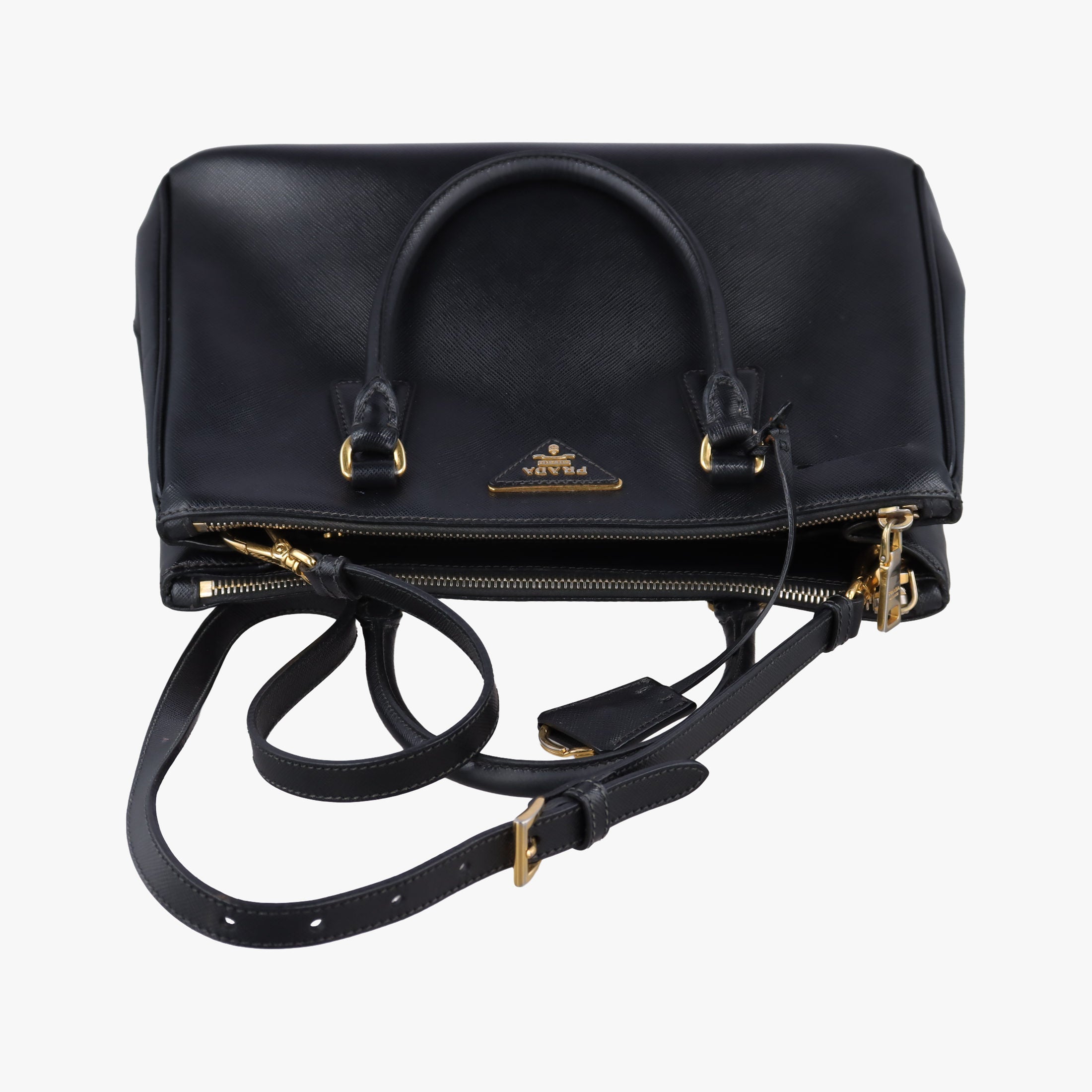 Galleria Black SAFFIANO Leather BN2274 14 Xガレリア ブラック サフィアーノレザー BN2274 14 X