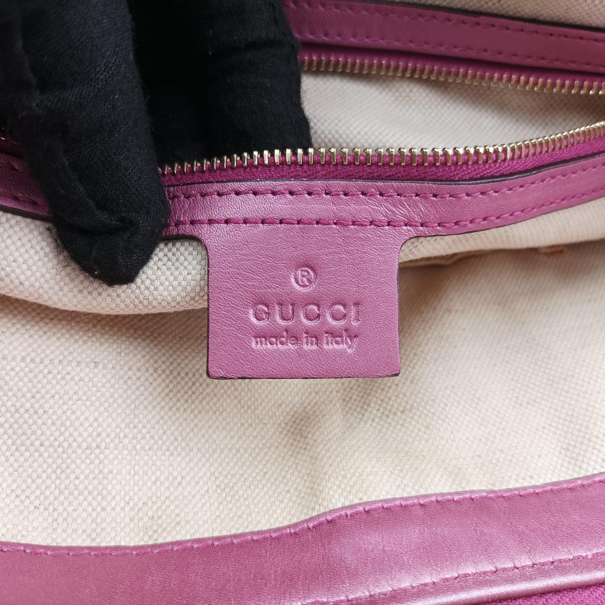 Guccissima Heart Bit Beige × Pink Canvas×Leather 269957 H011347766グッチシマ ハートビット ベージュ×ピンク キャンバス×レザー 269957 H011347766
