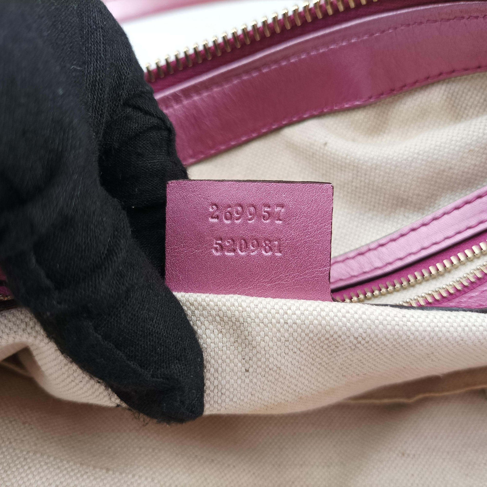 Guccissima Heart Bit Beige × Pink Canvas×Leather 269957 H011347766グッチシマ ハートビット ベージュ×ピンク キャンバス×レザー 269957 H011347766
