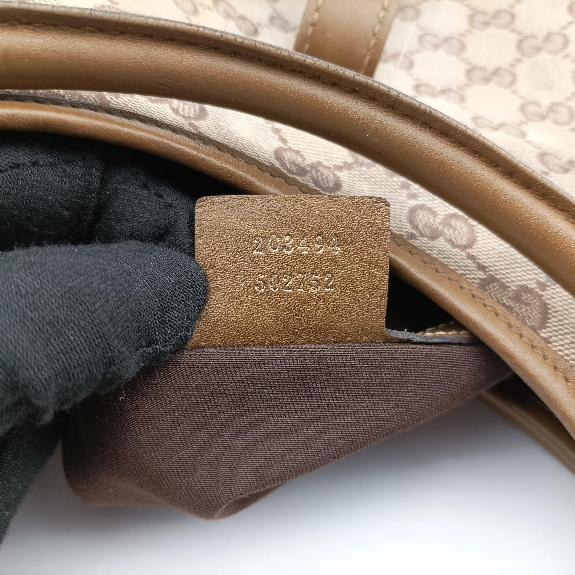 New Jackie Brown×gBeige canvas×leather 203494 Lot number unknownニュージャッキー ブラウン×ベージュ キャンバス×レザー 203494 製番不明