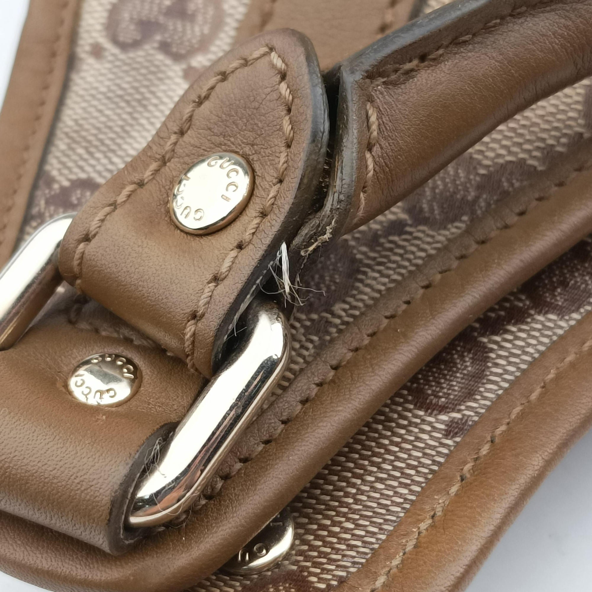 New Jackie Brown×gBeige canvas×leather 203494 Lot number unknownニュージャッキー ブラウン×ベージュ キャンバス×レザー 203494 製番不明