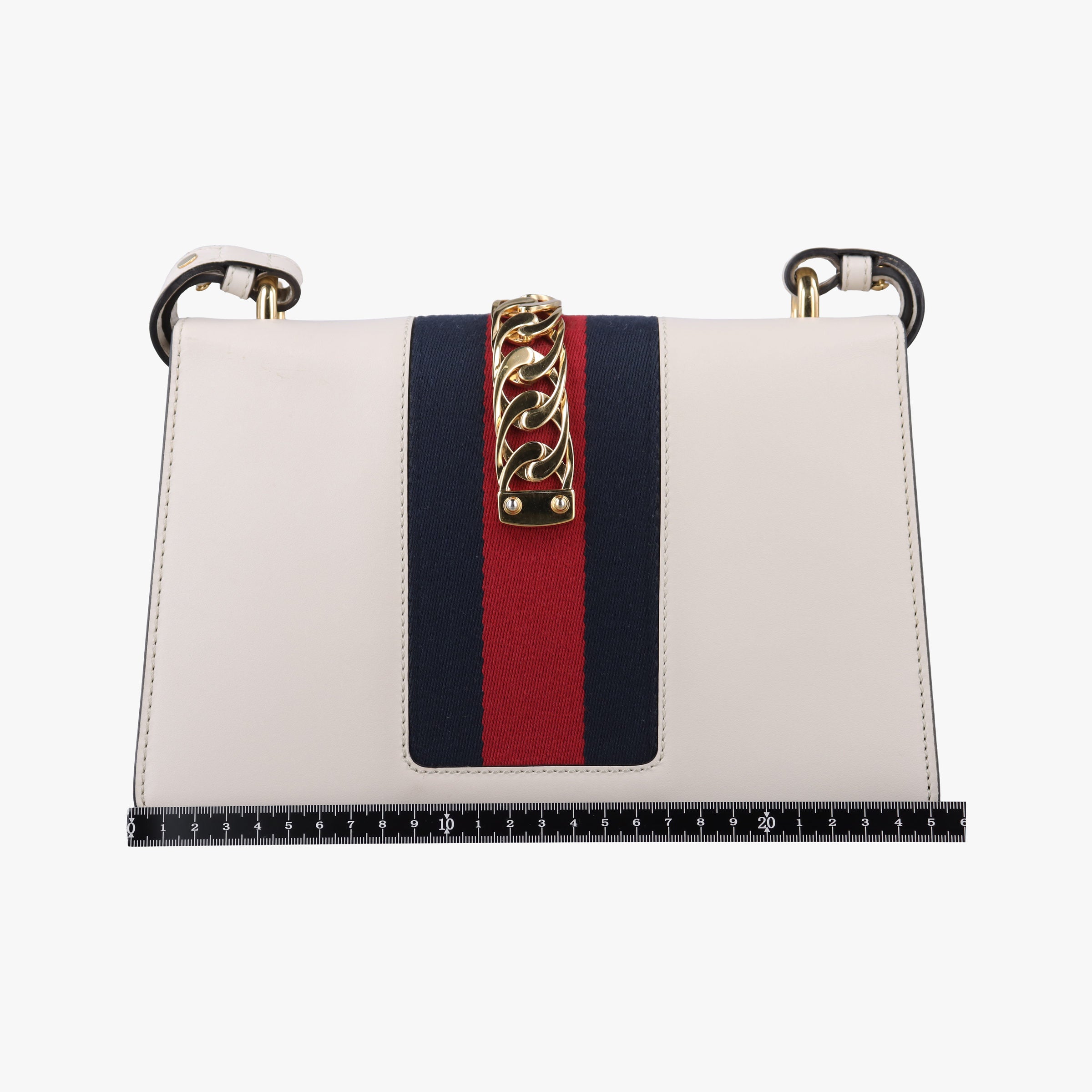 Sylvie Ivory×navy×red Leather 421882 H022745909シルヴィ アイボリー×ネイビー×レッド レザー 421882 H022745909