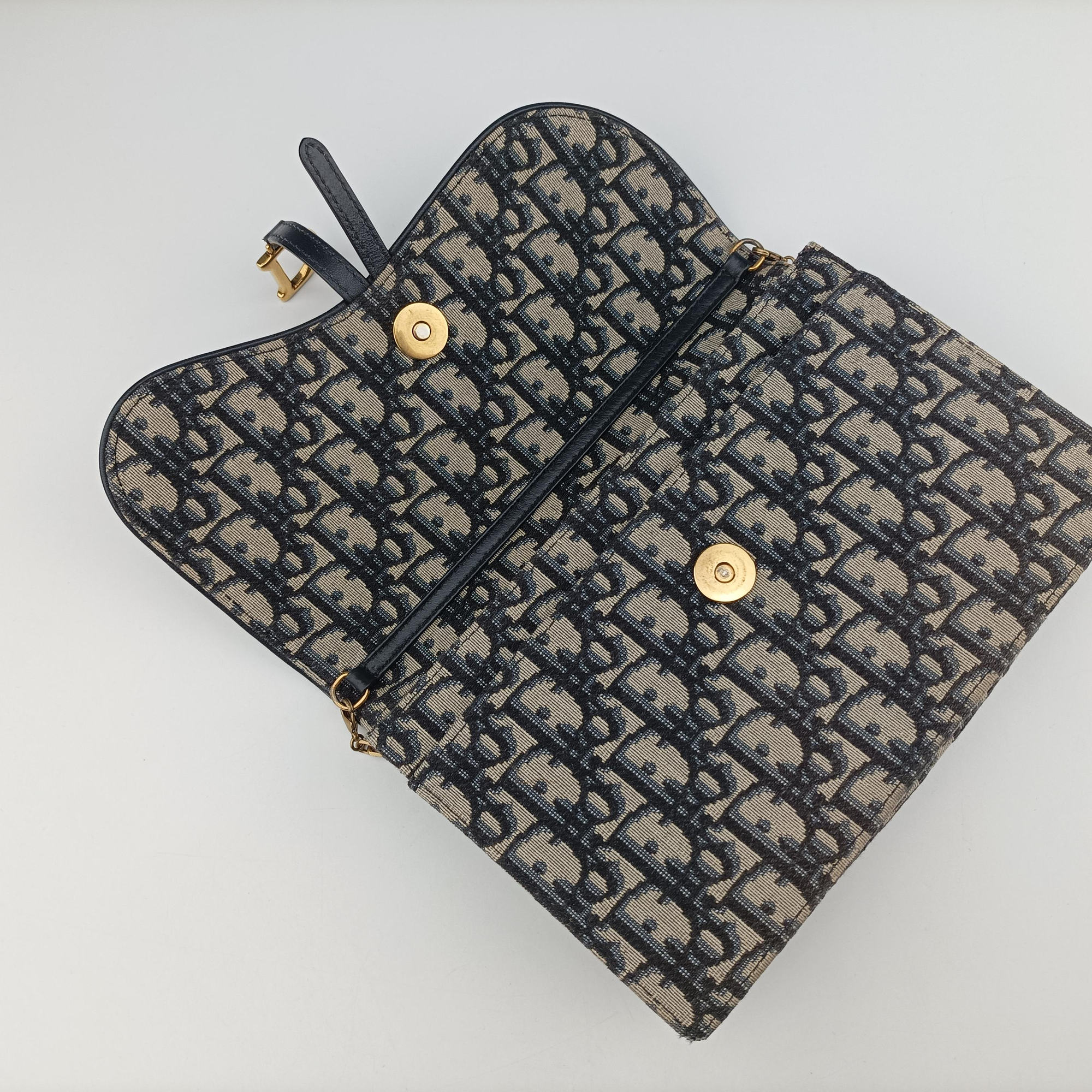 Saddle Navy×Gray jacquard 05-RU-0199サドル ネイビー×グレー ジャガード 05-RU-0199