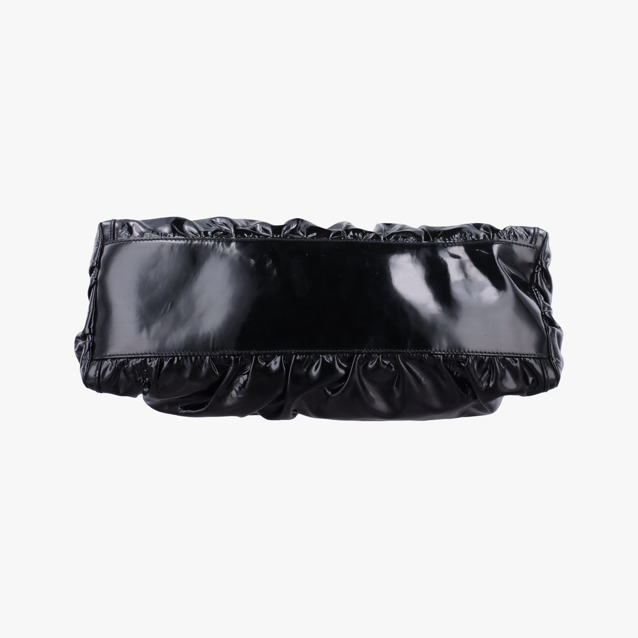 Abbey D-ring Hobo Black Patent 189833 A3387422アビー Dリング ホーボー ブラック パテント 189833 A3387422
