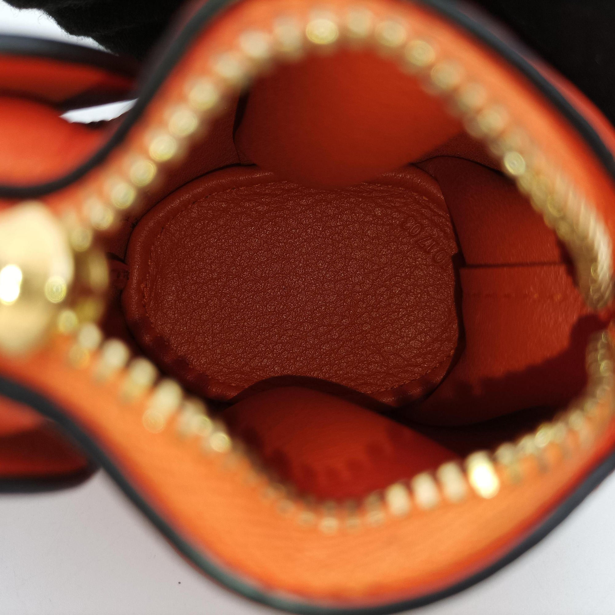 Elephant Pouch Orange Leather 101708エレファント オレンジ レザー 101708