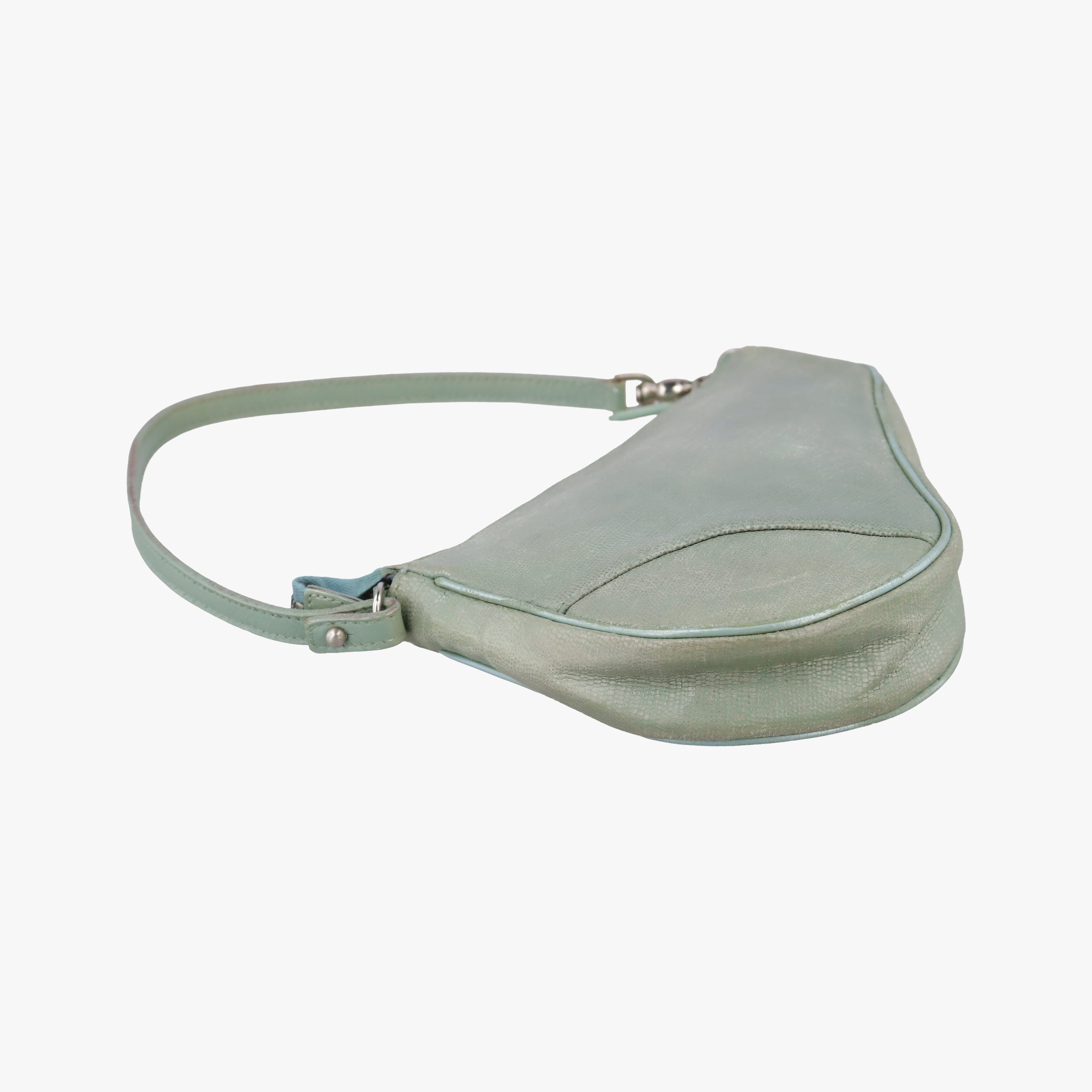 Saddle Green Lizard-Embossed Leather M00031サドル グリーン リザード型押しレザー M00031