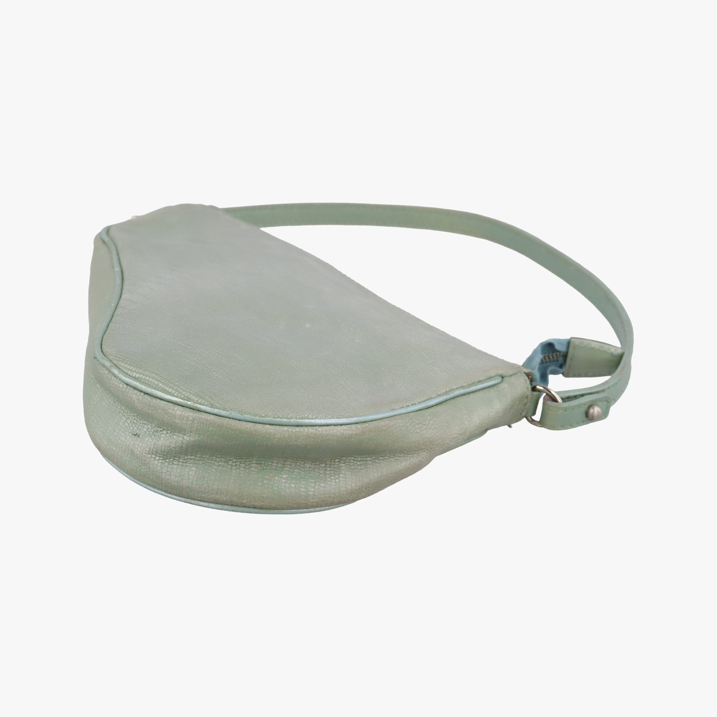 Saddle Green Lizard-Embossed Leather M00031サドル グリーン リザード型押しレザー M00031