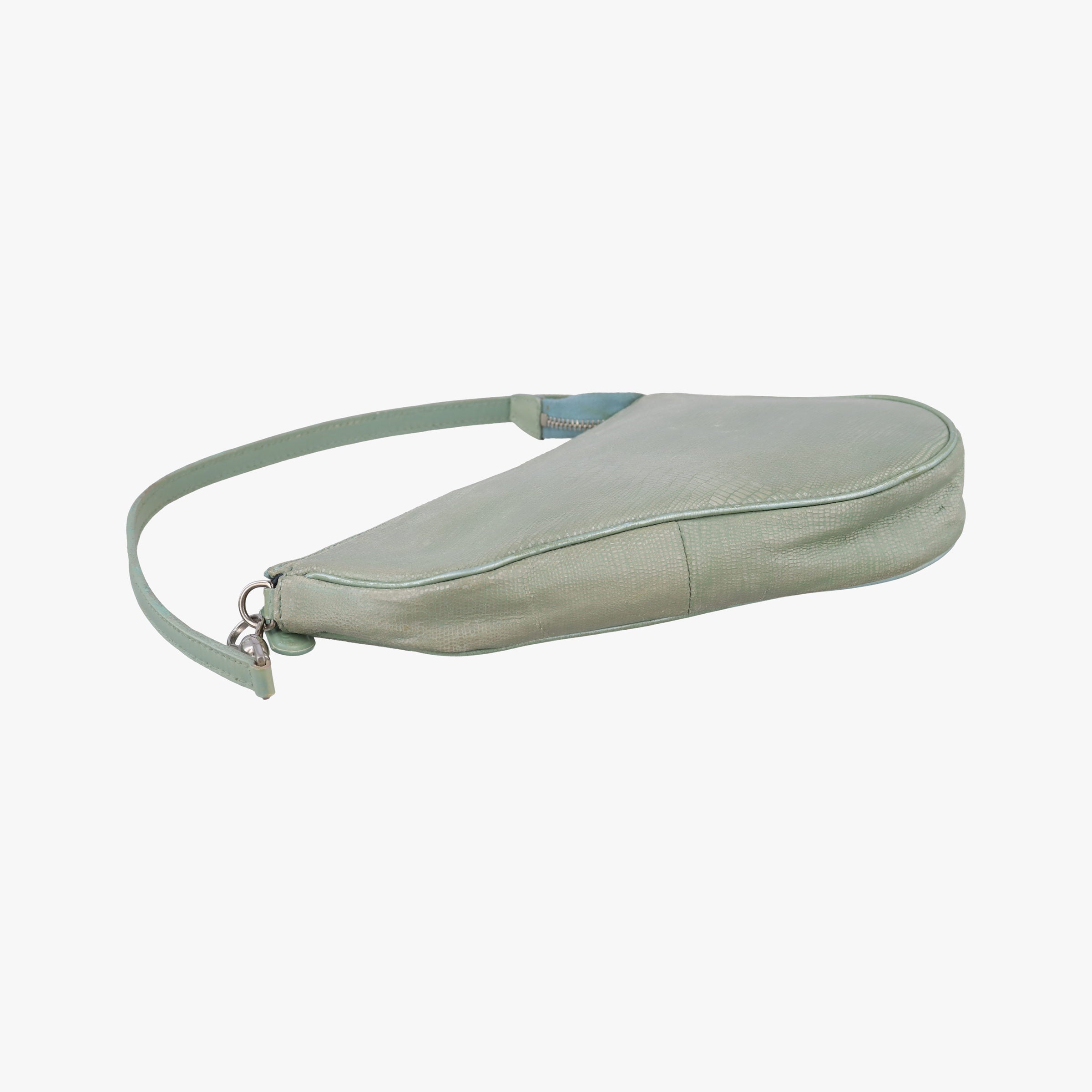 Saddle Green Lizard-Embossed Leather M00031サドル グリーン リザード型押しレザー M00031