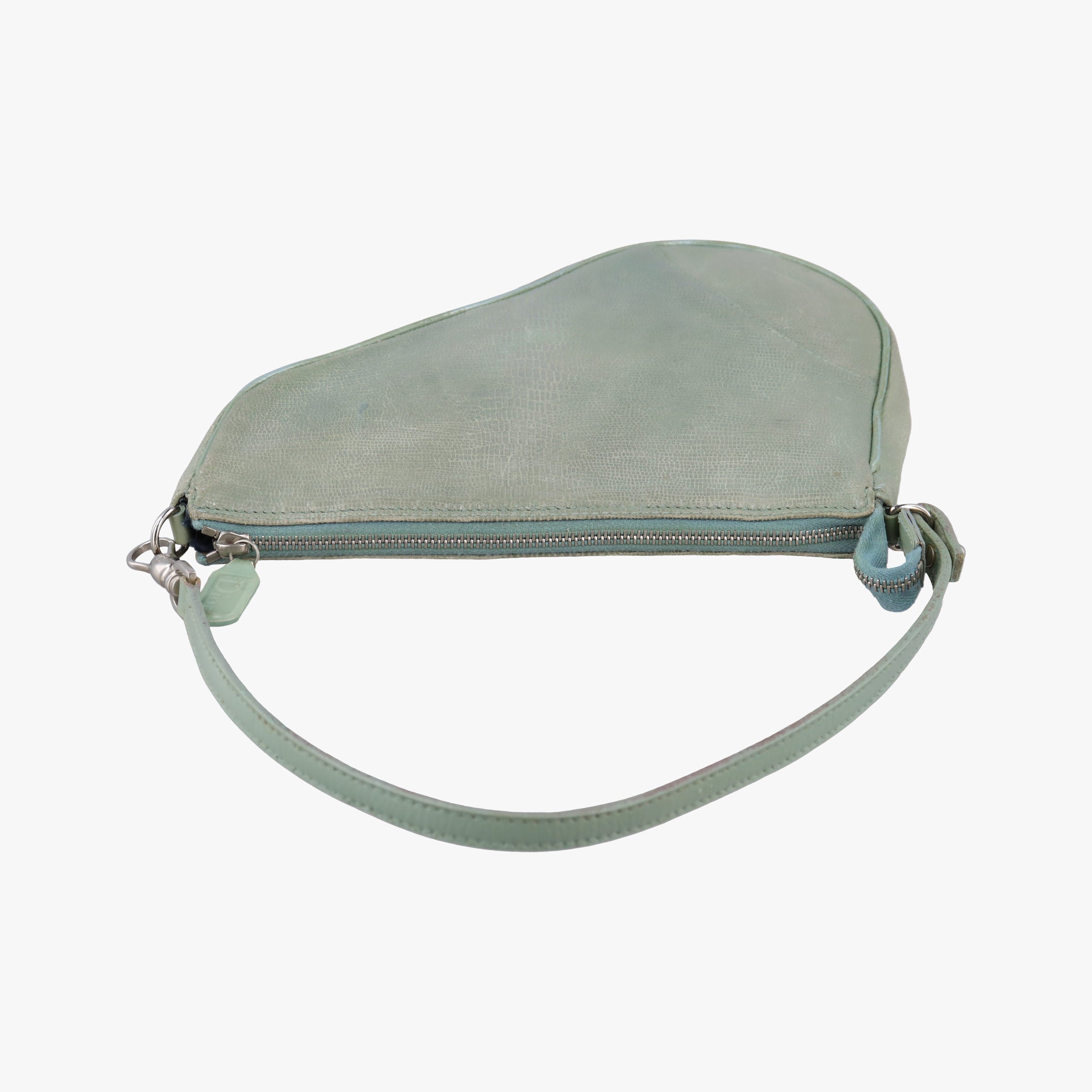 Saddle Green Lizard-Embossed Leather M00031サドル グリーン リザード型押しレザー M00031