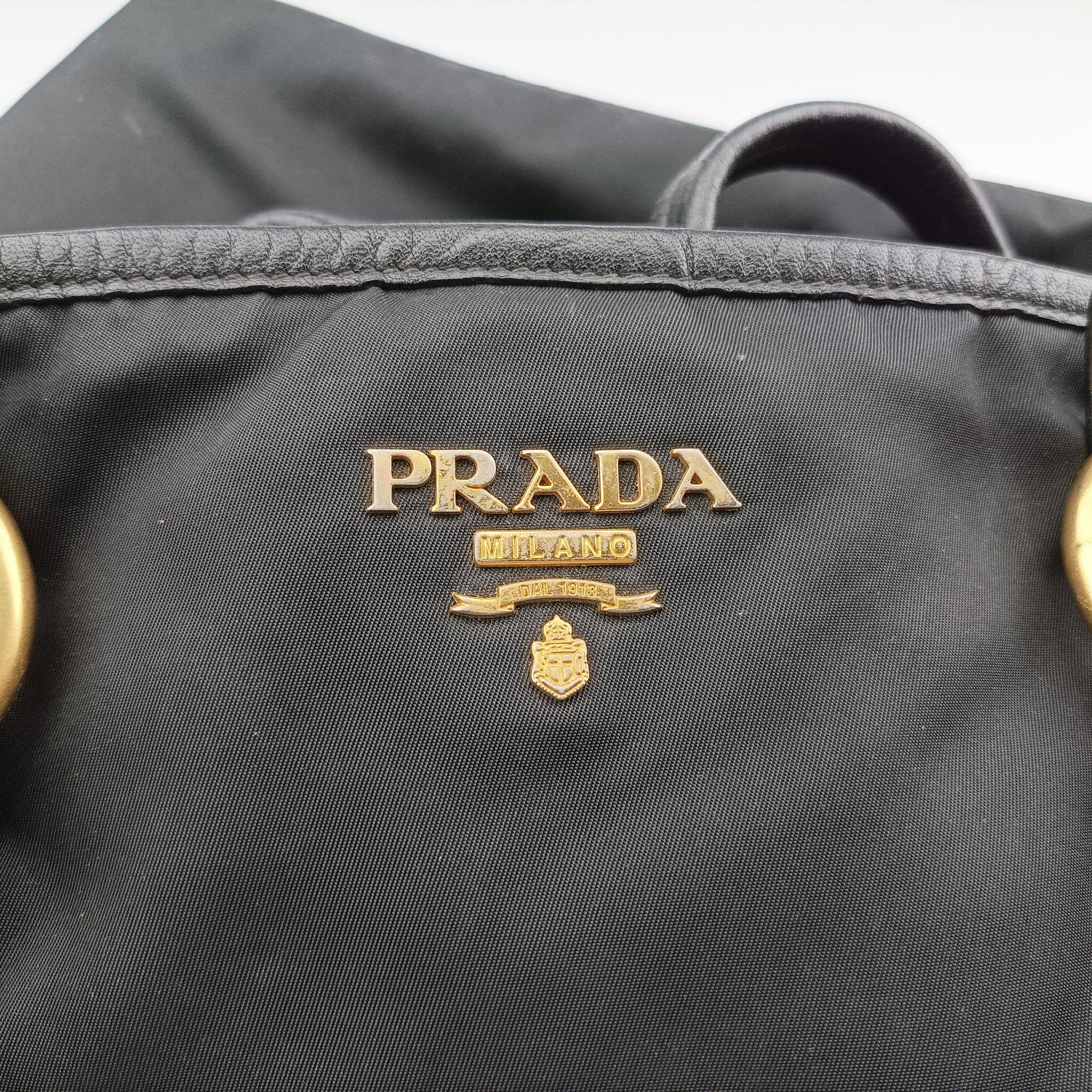 Tessuto Satchel Black nylon × leather BR4997 164テッスート サッチェル ブラック ナイロン×レザー BR4997 164