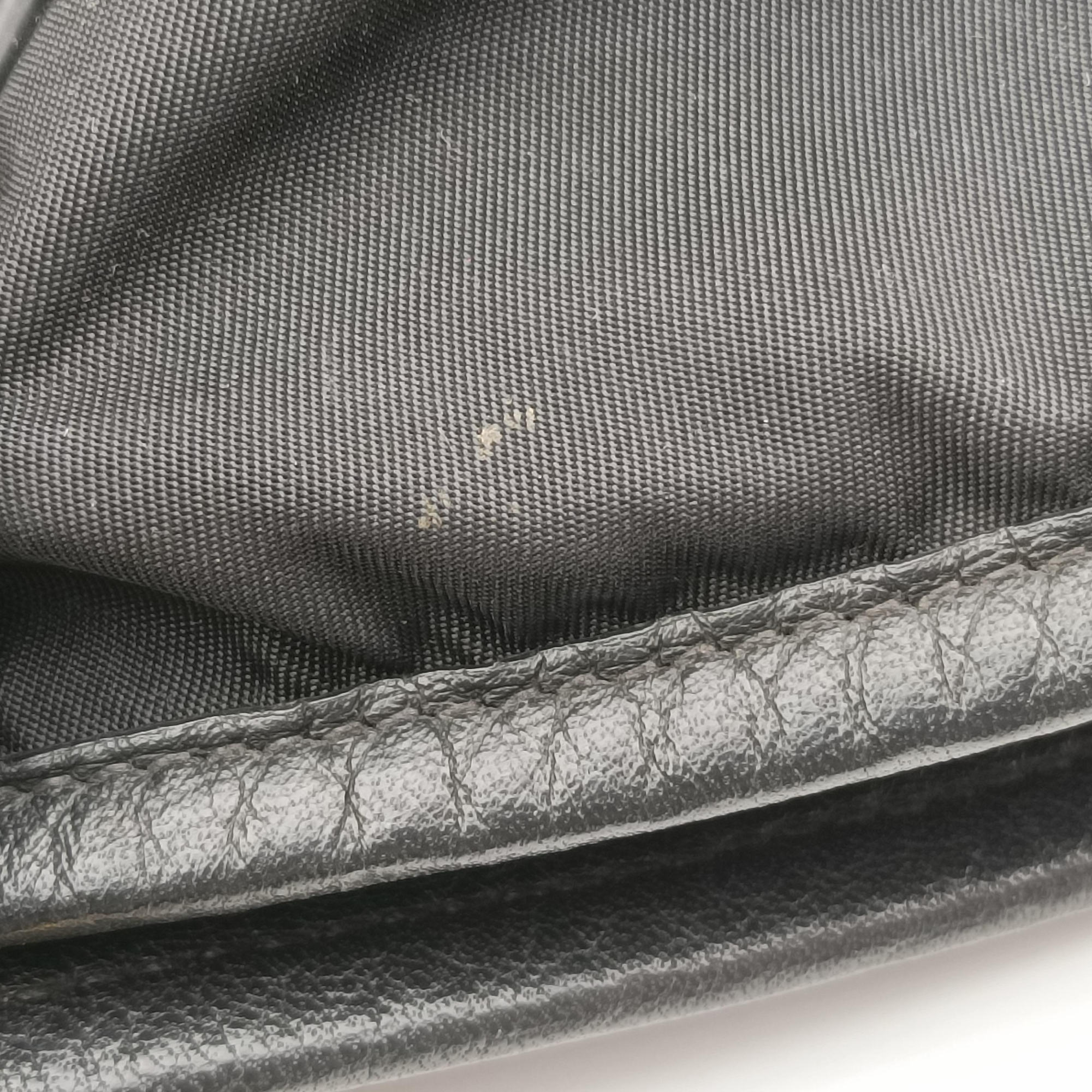 Tessuto Satchel Black nylon × leather BR4997 164テッスート サッチェル ブラック ナイロン×レザー BR4997 164