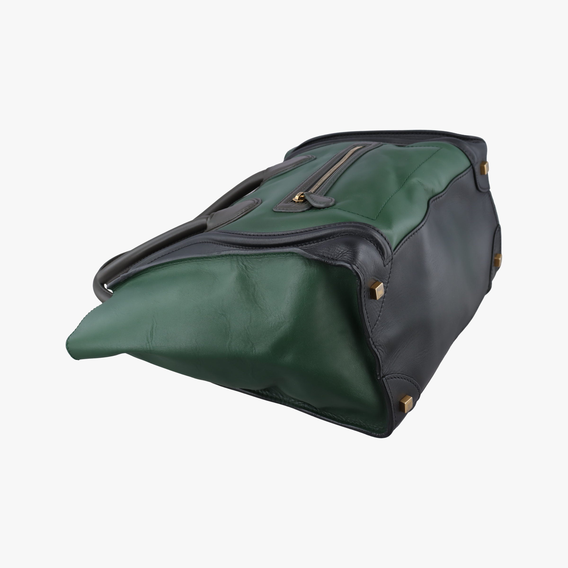 Luggage Mini Shopper Green×black Leather F-AT-0171 F-MM-0181ラゲージミニショッパー グリーン×ブラック レザー F-AT-0171 F-MM-0181