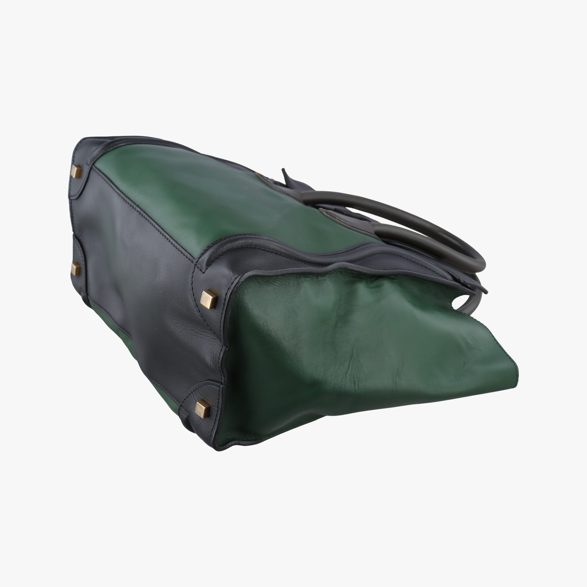 Luggage Mini Shopper Green×black Leather F-AT-0171 F-MM-0181ラゲージミニショッパー グリーン×ブラック レザー F-AT-0171 F-MM-0181