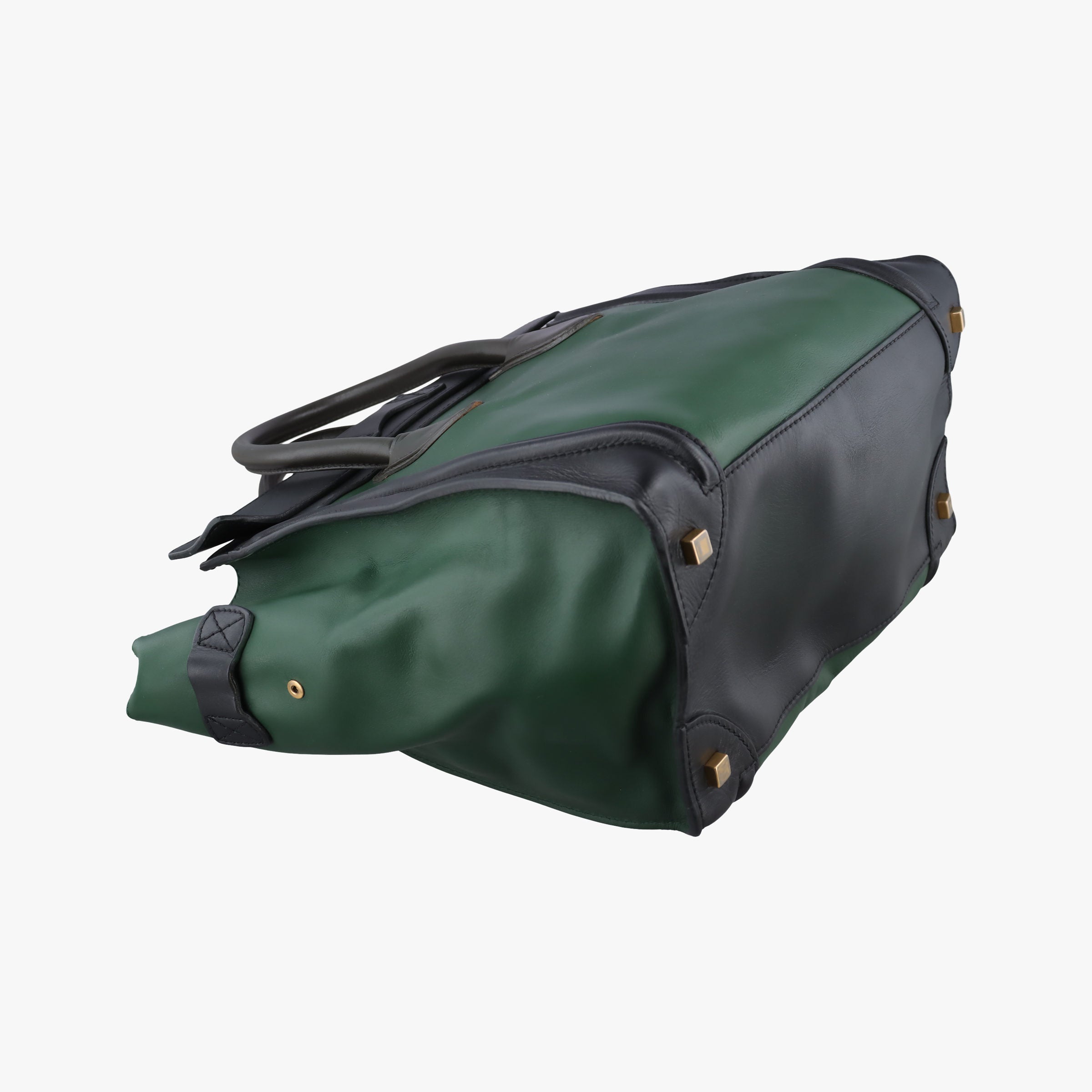 Luggage Mini Shopper Green×black Leather F-AT-0171 F-MM-0181ラゲージミニショッパー グリーン×ブラック レザー F-AT-0171 F-MM-0181