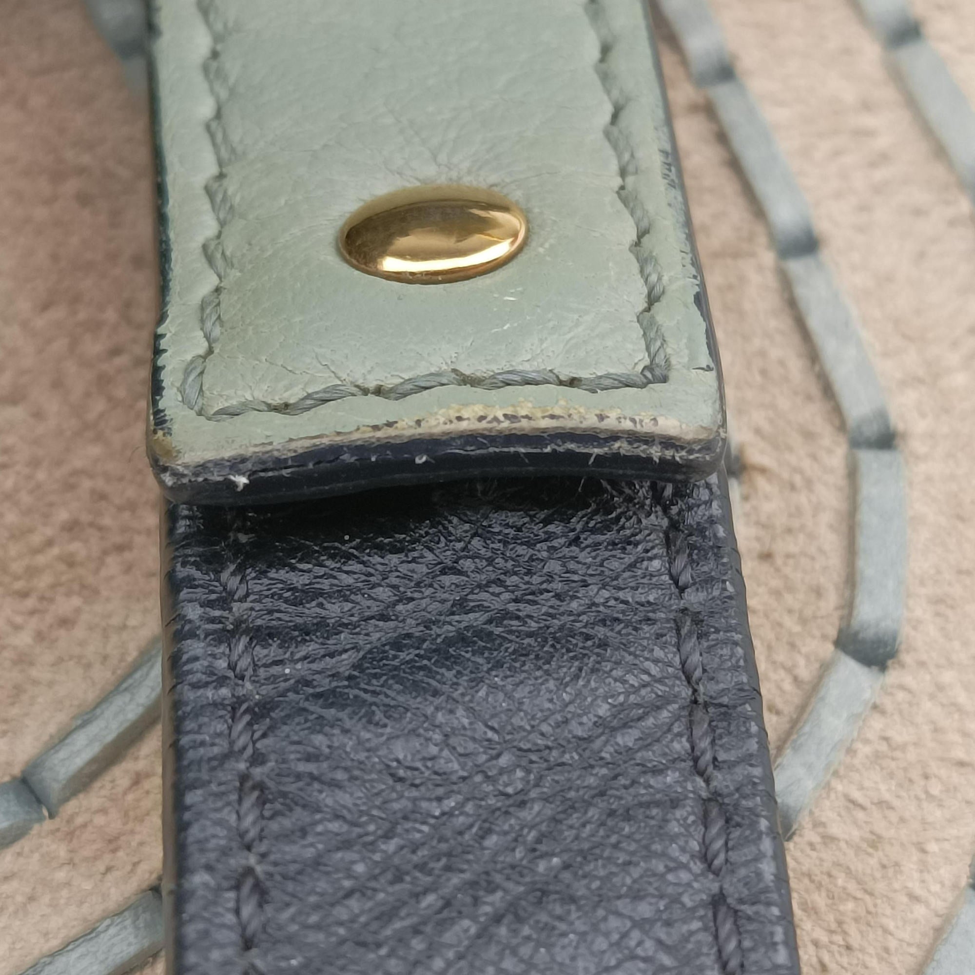 Hudson Blue × Green leather 01 17 70 65ハドソン ブルー × グリーン レザー 01 17 70 65