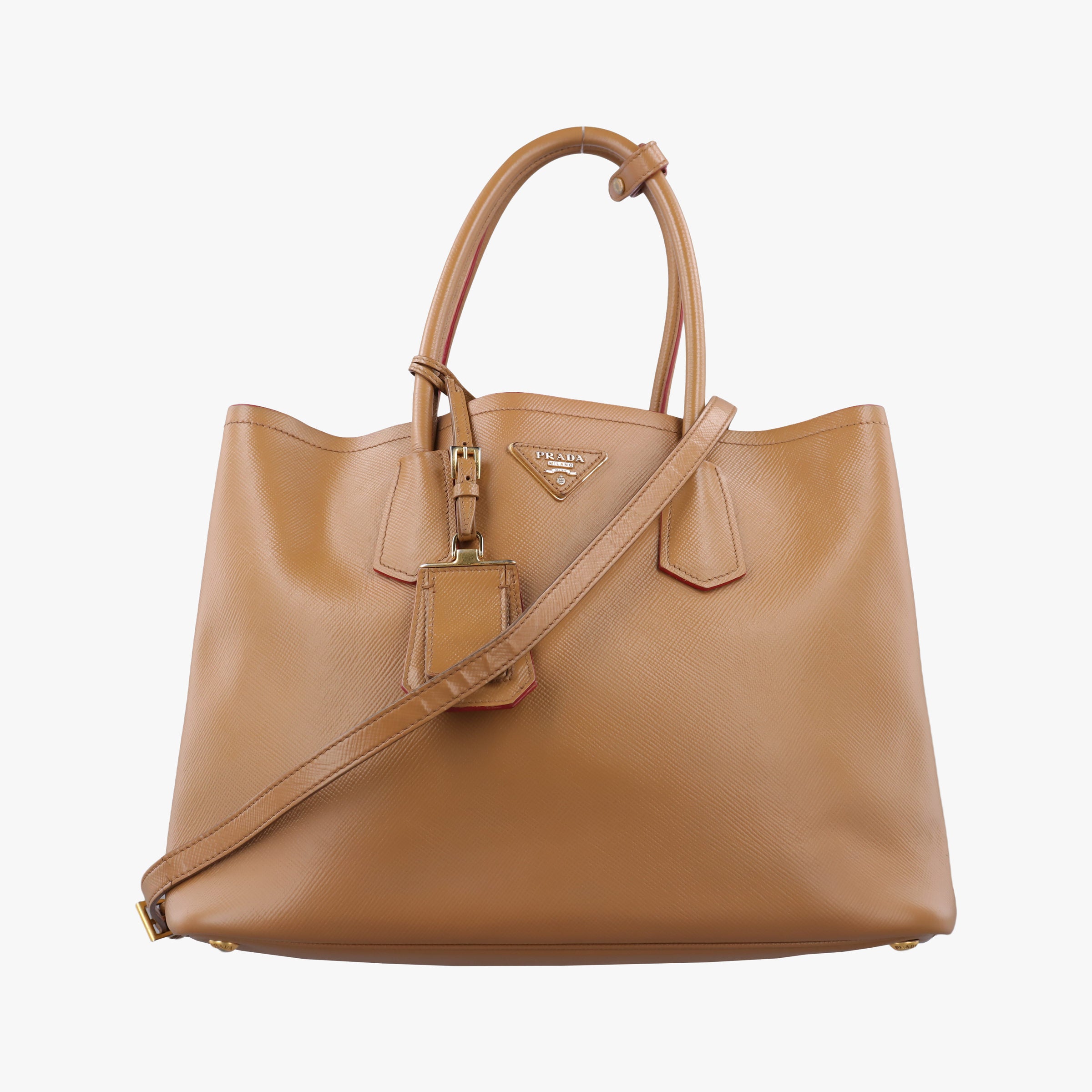 Double Cuir Camel SAFFIANO Leather BN2755 3ダブル キュイール キャメル サフィアーノレザー BN2755 3
