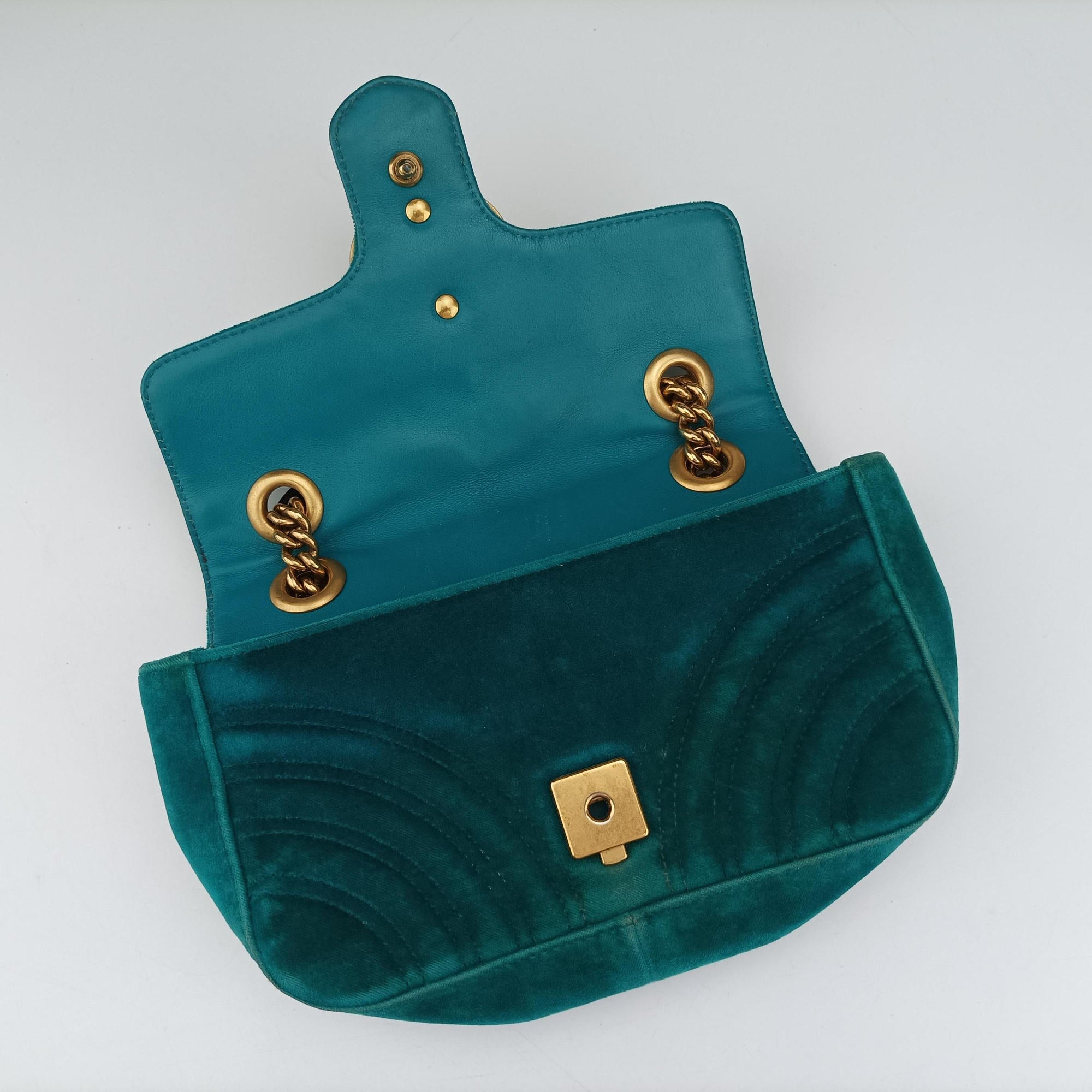 GG Marmont Blue velour 446744 E022103228GGマーモント ブルー ベロア 446744 E022103228
