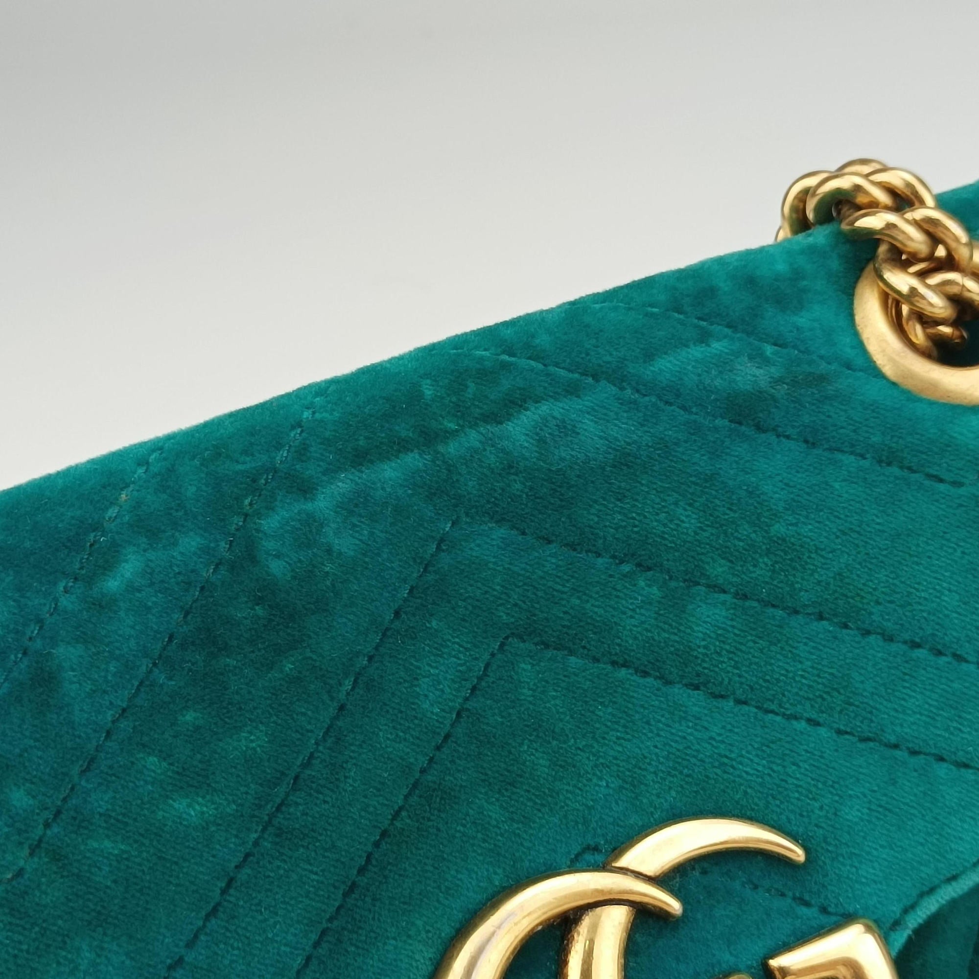 GG Marmont Blue velour 446744 E022103228GGマーモント ブルー ベロア 446744 E022103228