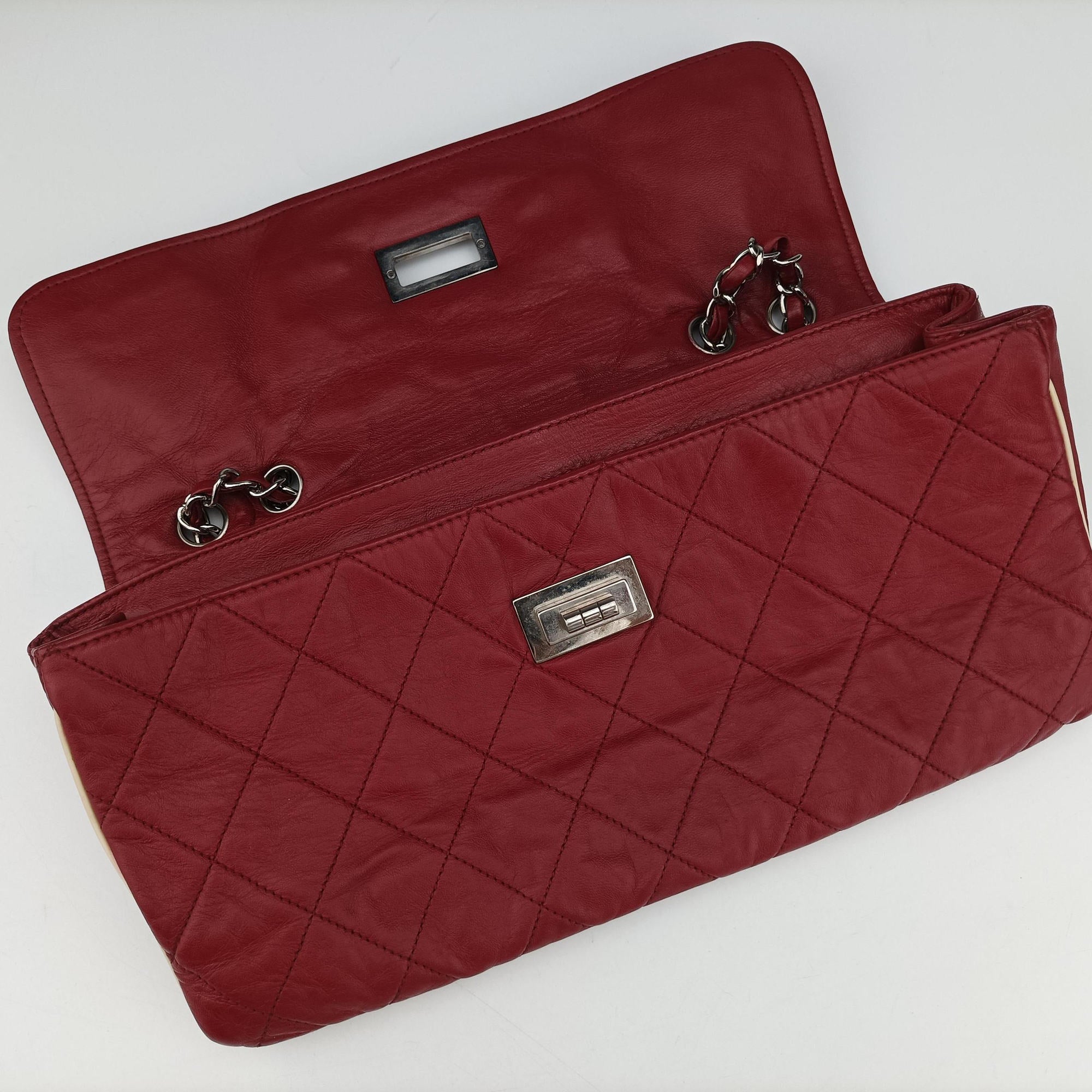 2.55East West Red Leather A37691 121334092.55イースト ウェスト レッド レザー A37691 12133409
