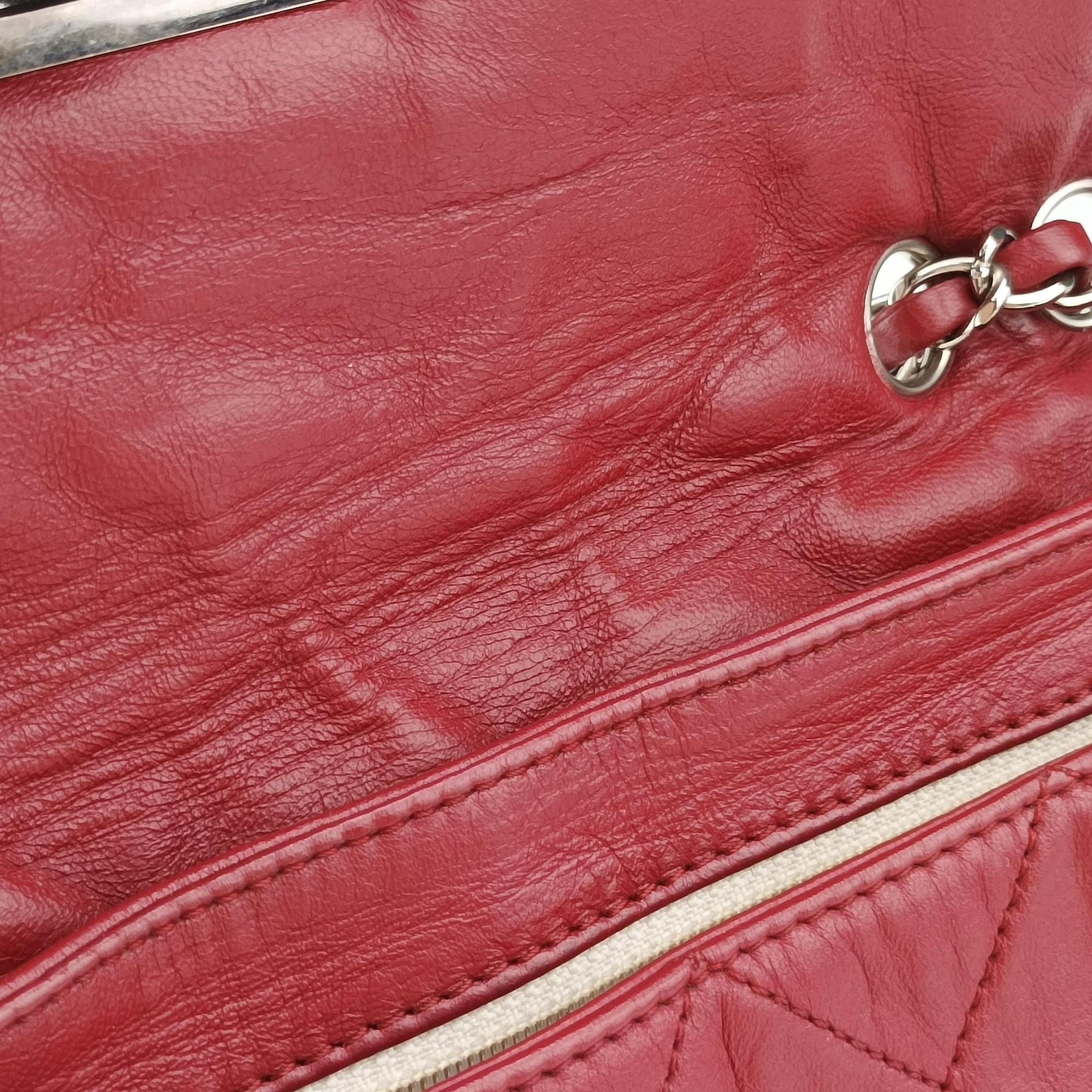 2.55East West Red Leather A37691 121334092.55イースト ウェスト レッド レザー A37691 12133409
