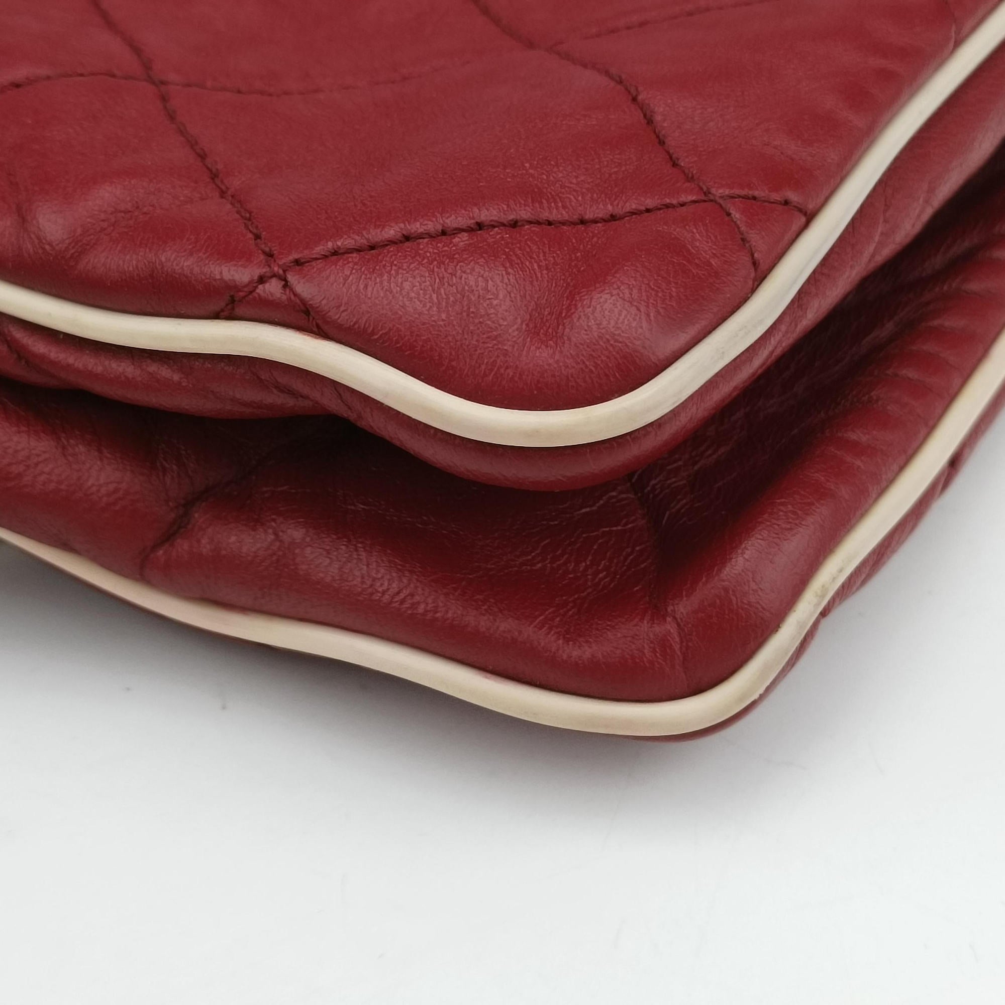 2.55East West Red Leather A37691 121334092.55イースト ウェスト レッド レザー A37691 12133409